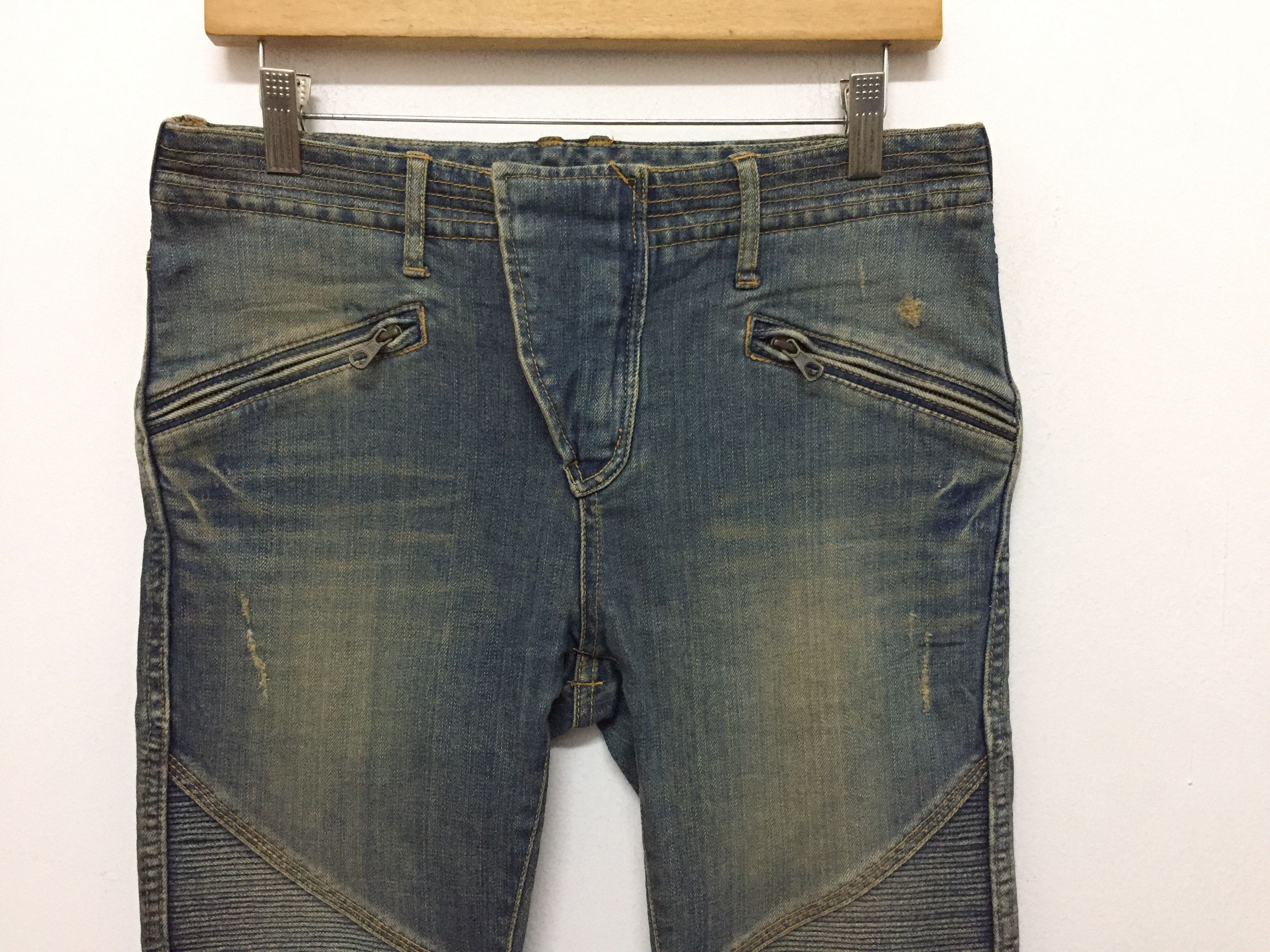 GOA G.O.A Japanese Brand Rider Biker Denim Similar Balmain IDEAL Size US 30 / EU 46 - 3 Thumbnail