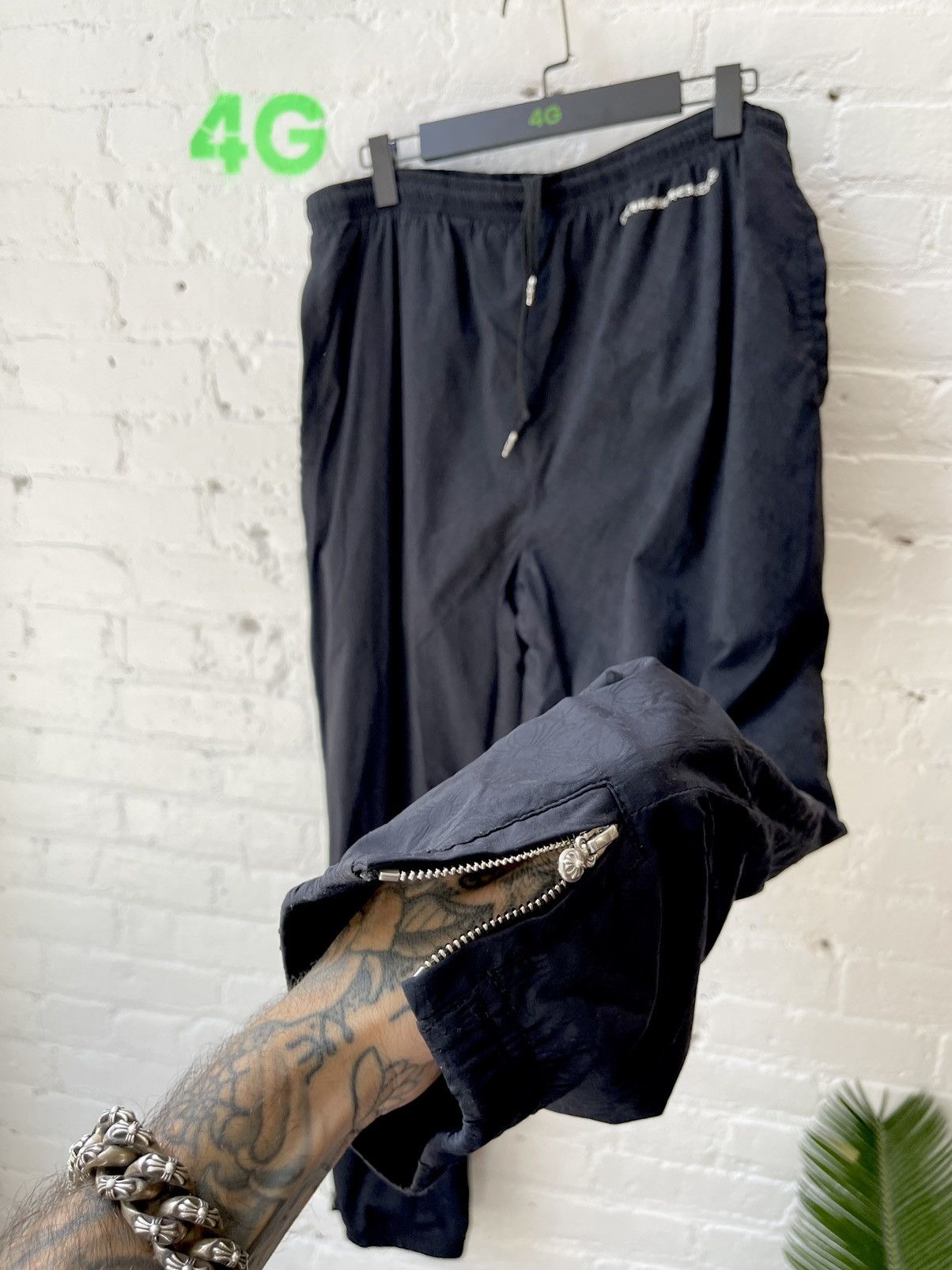 Chrome Hearts Chrome Hearts Nylon Track Pants XXL THESE R SICK!! 4Gseller Size US 34 / EU 50 - 1 Thumbnail