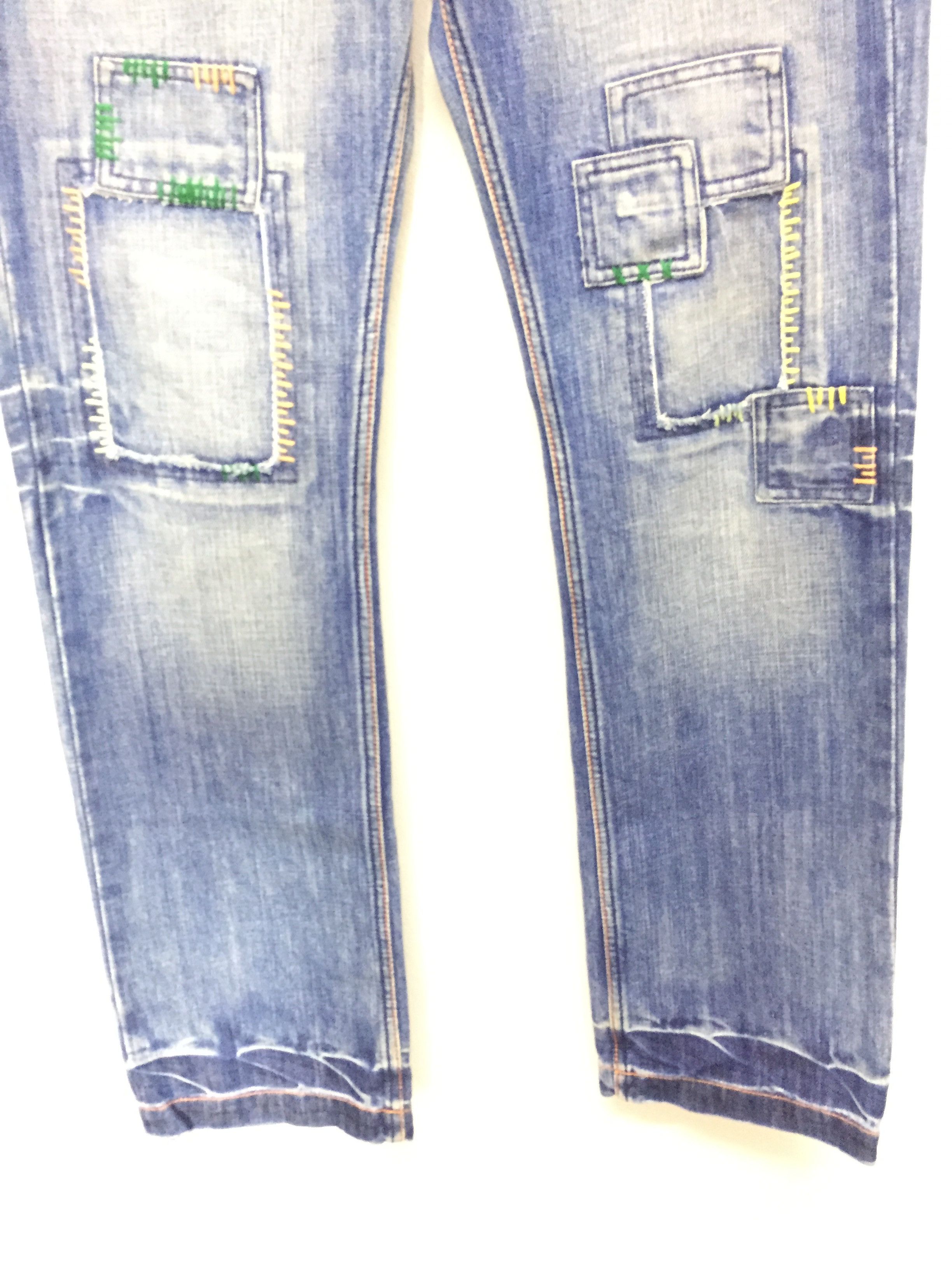 Tornado Mart K. MAYER Patchwork contra stitch drawstring denim kapital Size US 32 / EU 48 - 4 Thumbnail