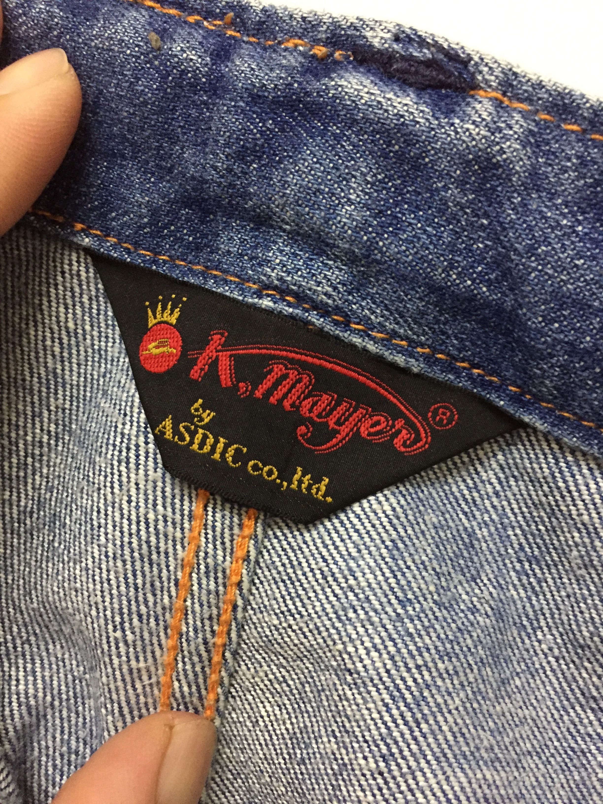 Tornado Mart K. MAYER Patchwork contra stitch drawstring denim kapital Size US 32 / EU 48 - 13 Thumbnail