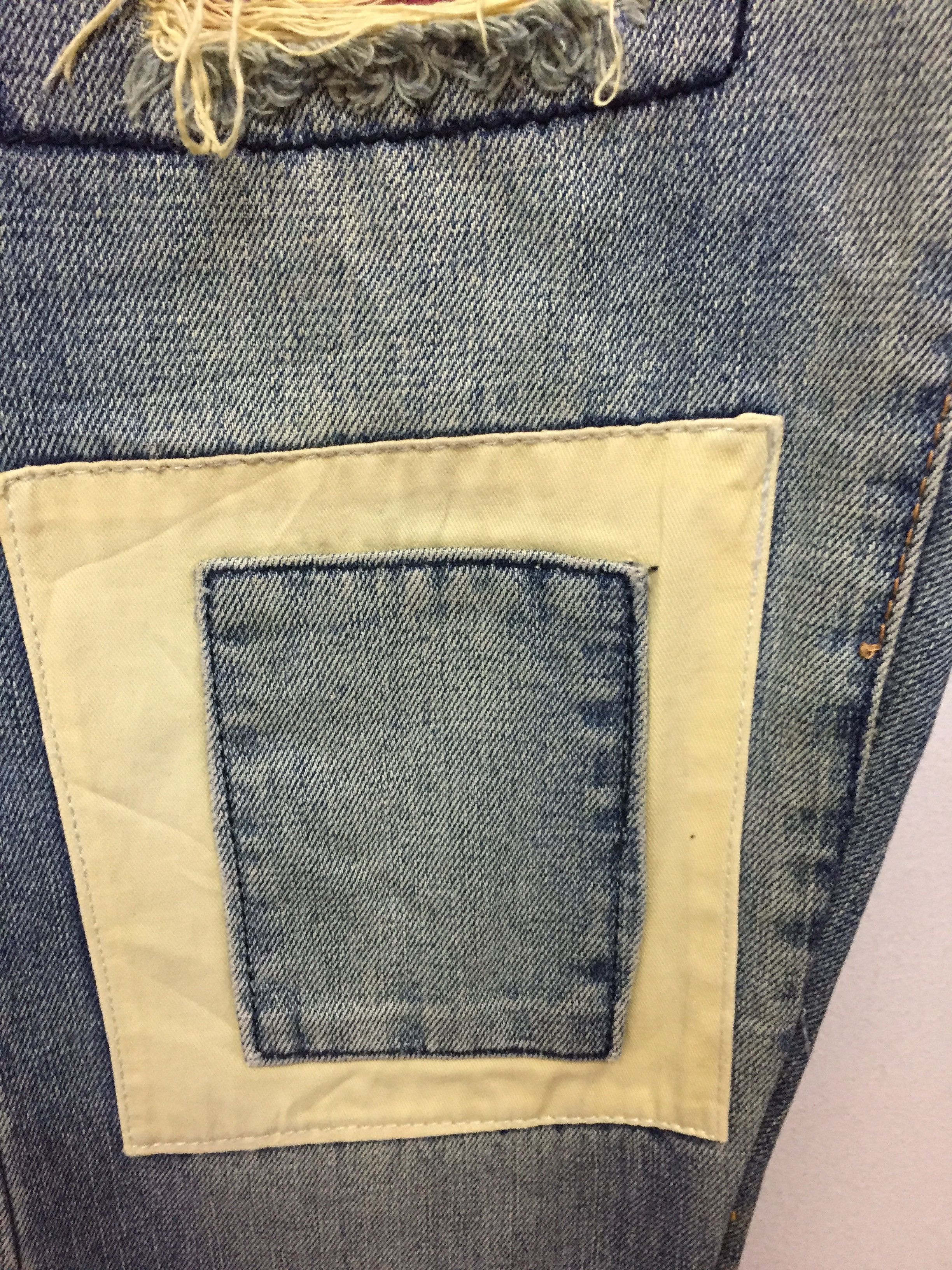 Japanese Brand 90's PATCHWORK Denim Japanese brand similar kapital Size US 33 - 8 Thumbnail