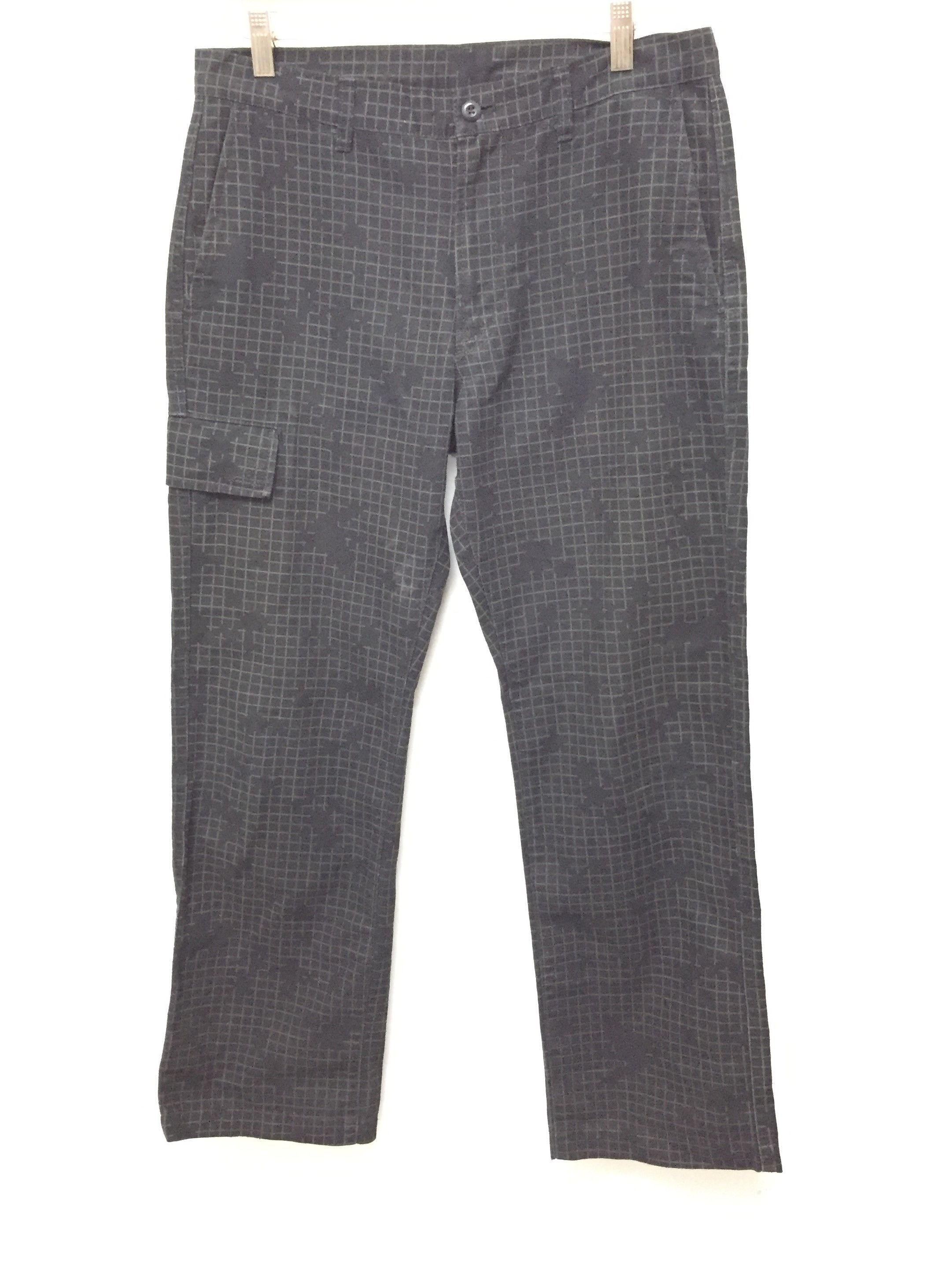 Image of Ppfm Black Digital Cargo Pants in Grey, Men's (Size 31)