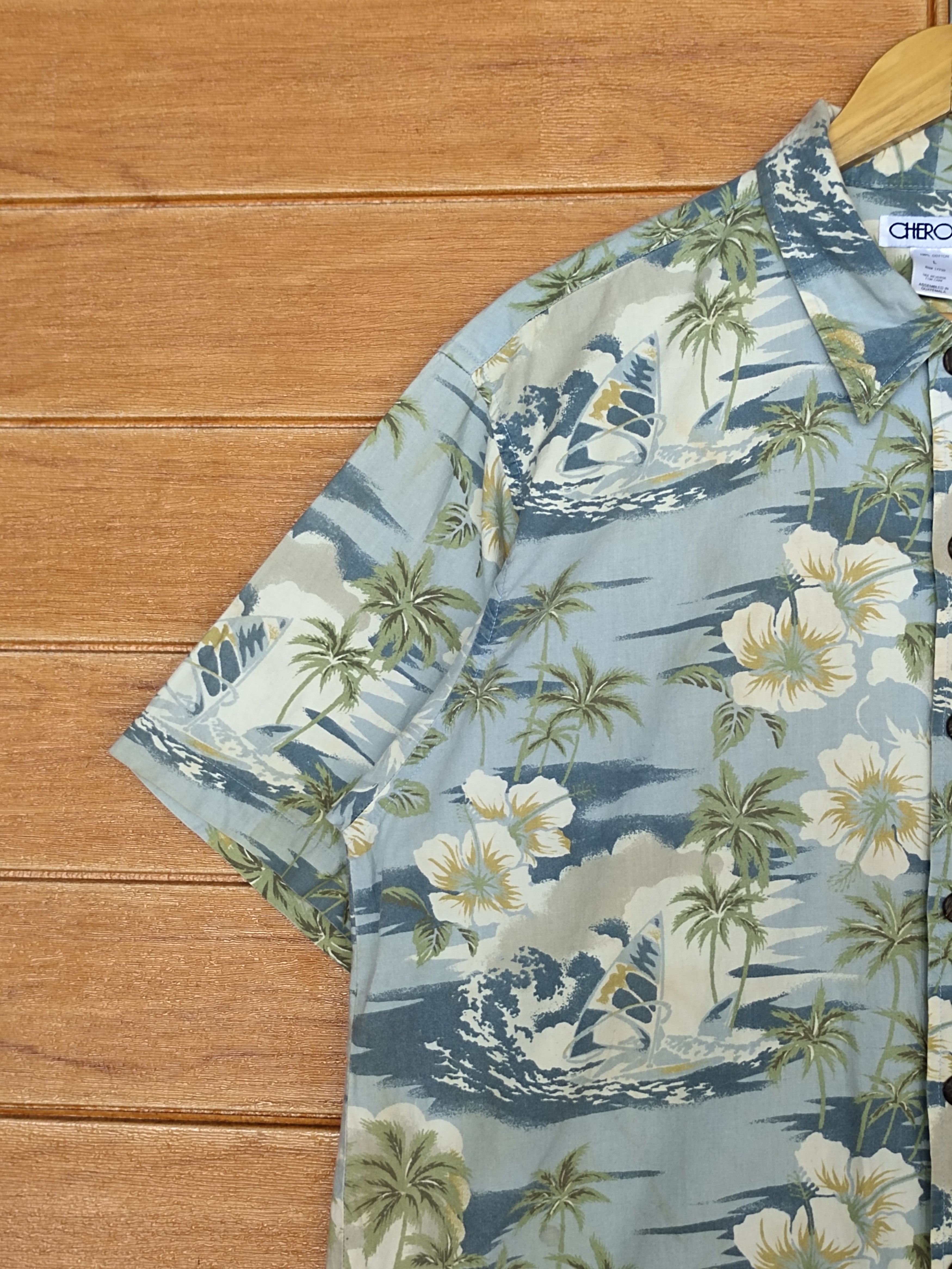 Cherokee Vintage Cherokee Tropical Hawaiian Shirt Size US L / EU 52-54 / 3 - 5 Thumbnail