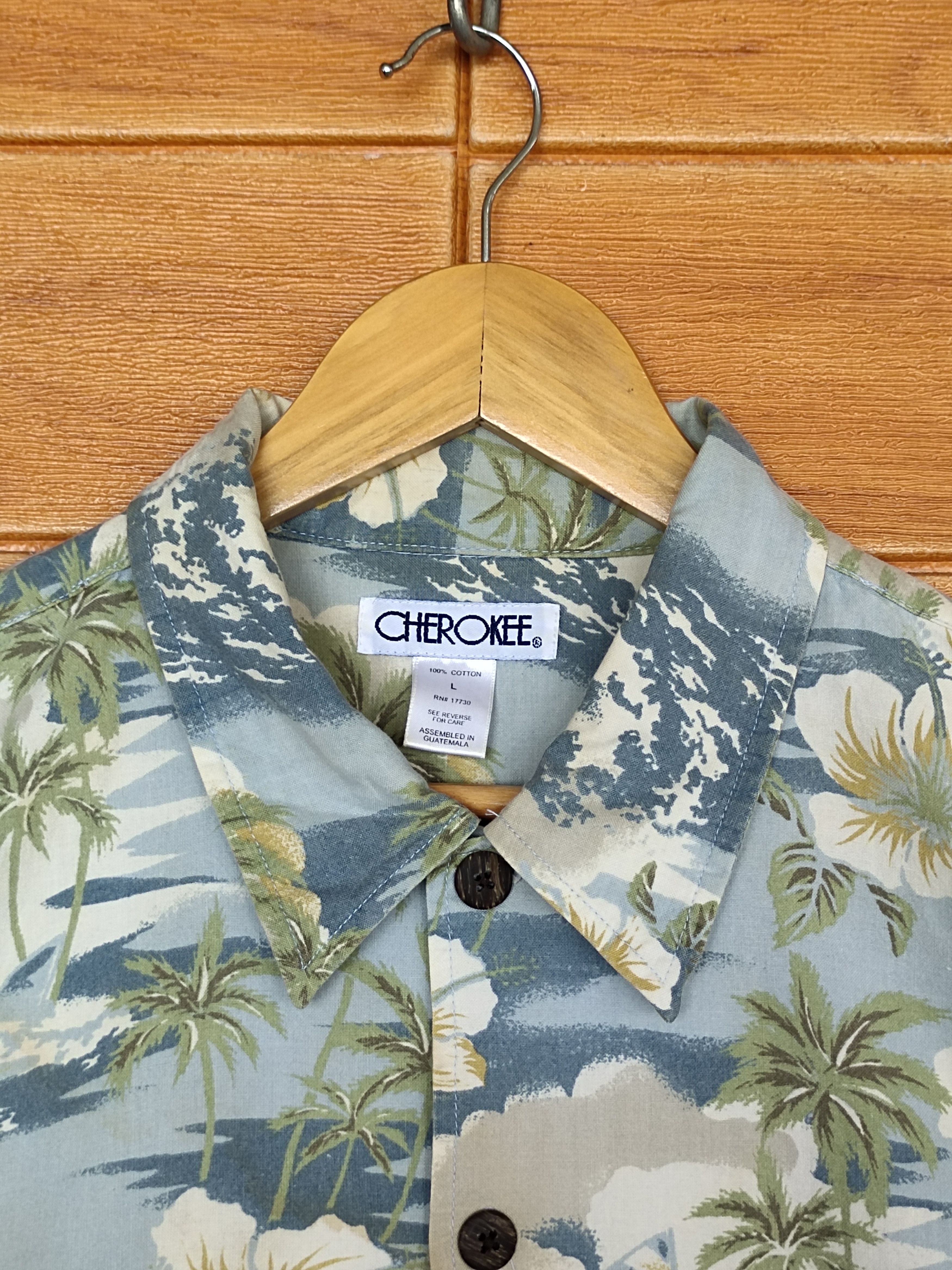 Cherokee Vintage Cherokee Tropical Hawaiian Shirt Size US L / EU 52-54 / 3 - 3 Thumbnail