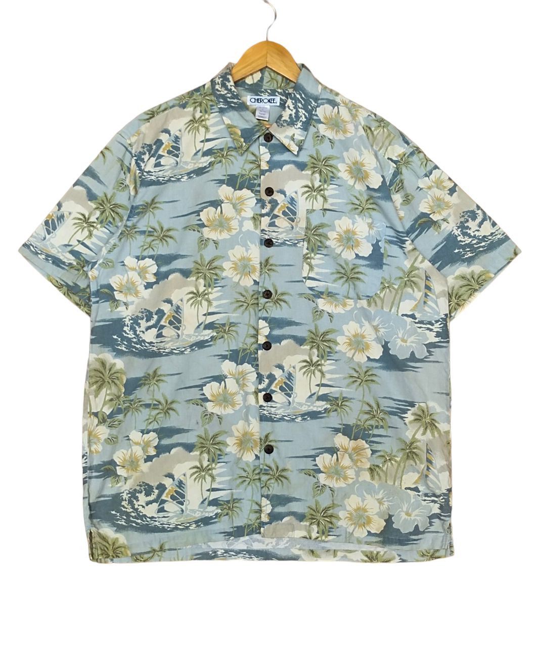 Cherokee Vintage Cherokee Tropical Hawaiian Shirt Size US L / EU 52-54 / 3 - 1 Thumbnail