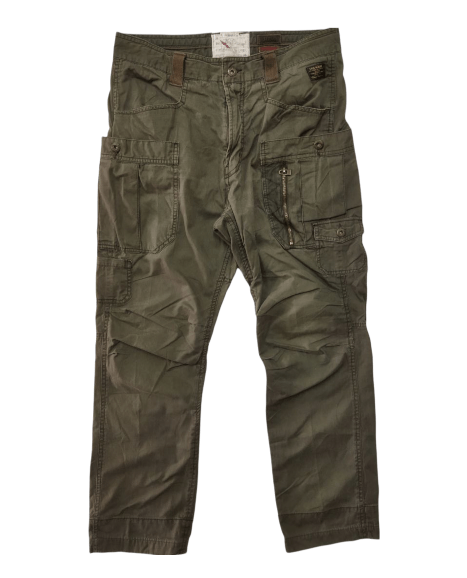 Japanese Brand Back Number Vtg Cargo Issue Superior Fitted Multipocket Size US 34 / EU 50 - 1 Thumbnail