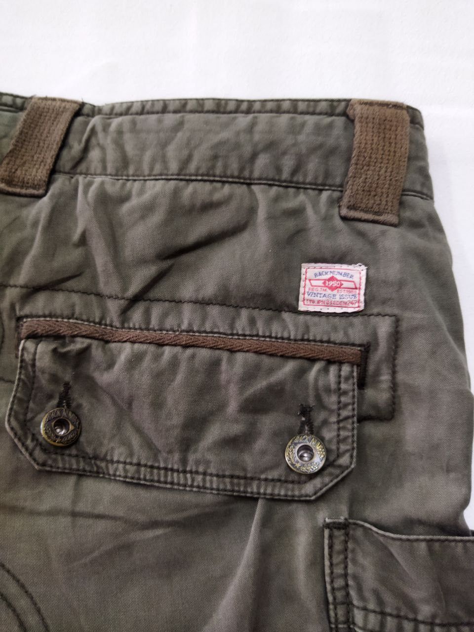 Japanese Brand Back Number Vtg Cargo Issue Superior Fitted Multipocket Size US 34 / EU 50 - 6 Thumbnail