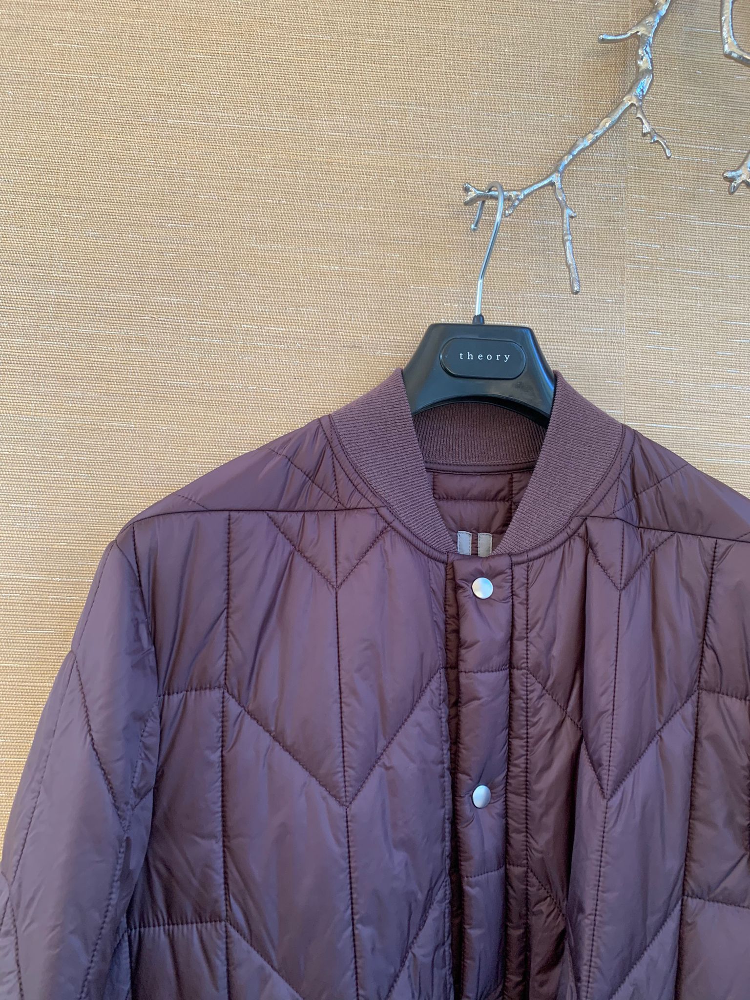 Rick Owens Quilted Liner Peacoat in Burgundy Size US M / EU 48-50 / 2 - 5 Thumbnail