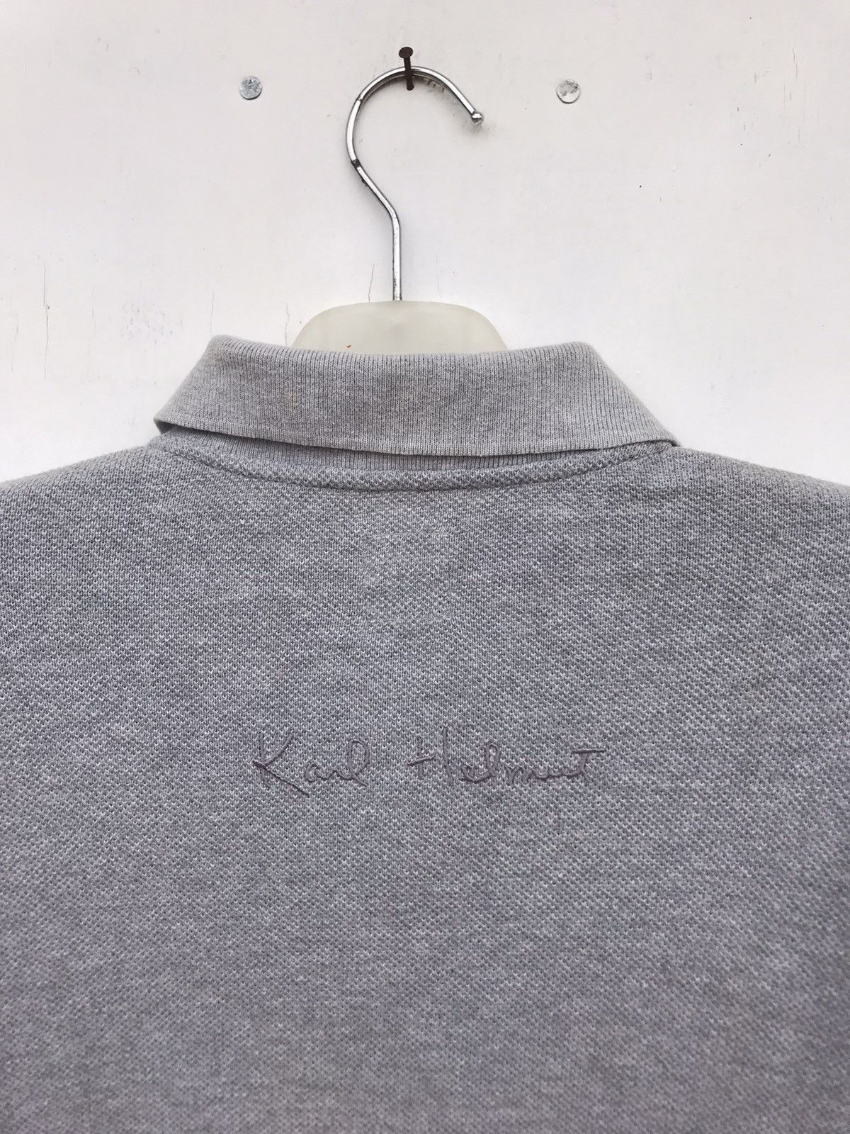 Karl Helmut Karl Helmut Spellout Patchwork Polo Shirt Size US L / EU 52-54 / 3 - 5 Thumbnail