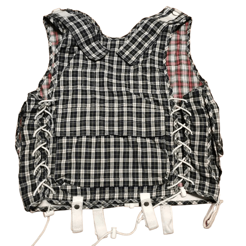 Japanese Brand Phenomenon Plaid Military Vest Jacket Archive Size US L / EU 52-54 / 3 - 2 Thumbnail