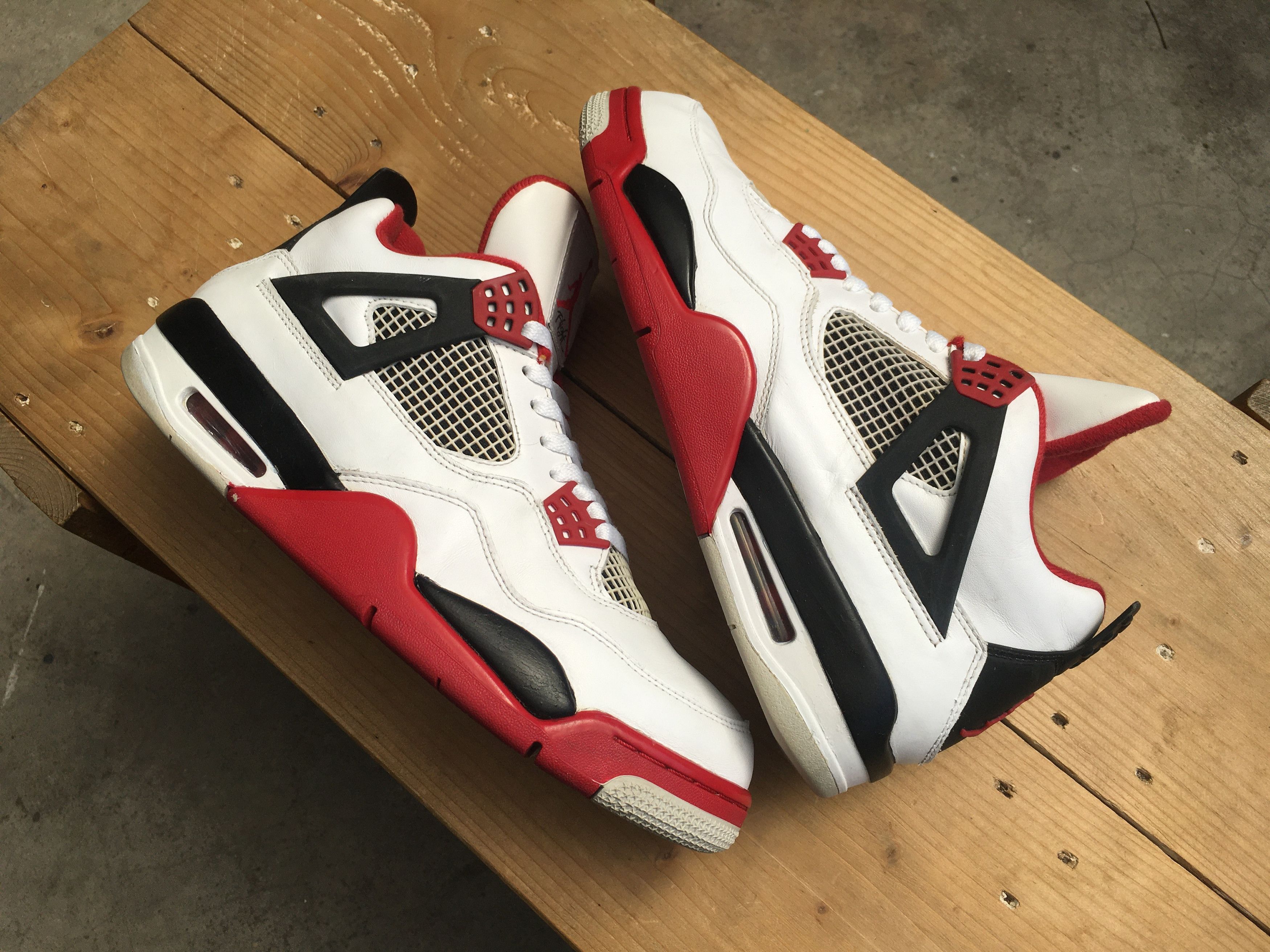 Jordan Brand × Nike 🔥 Nike Air Jordan 4 Retro Fire Red 2012 Size US 10.5 / EU 43-44 - 20 Thumbnail