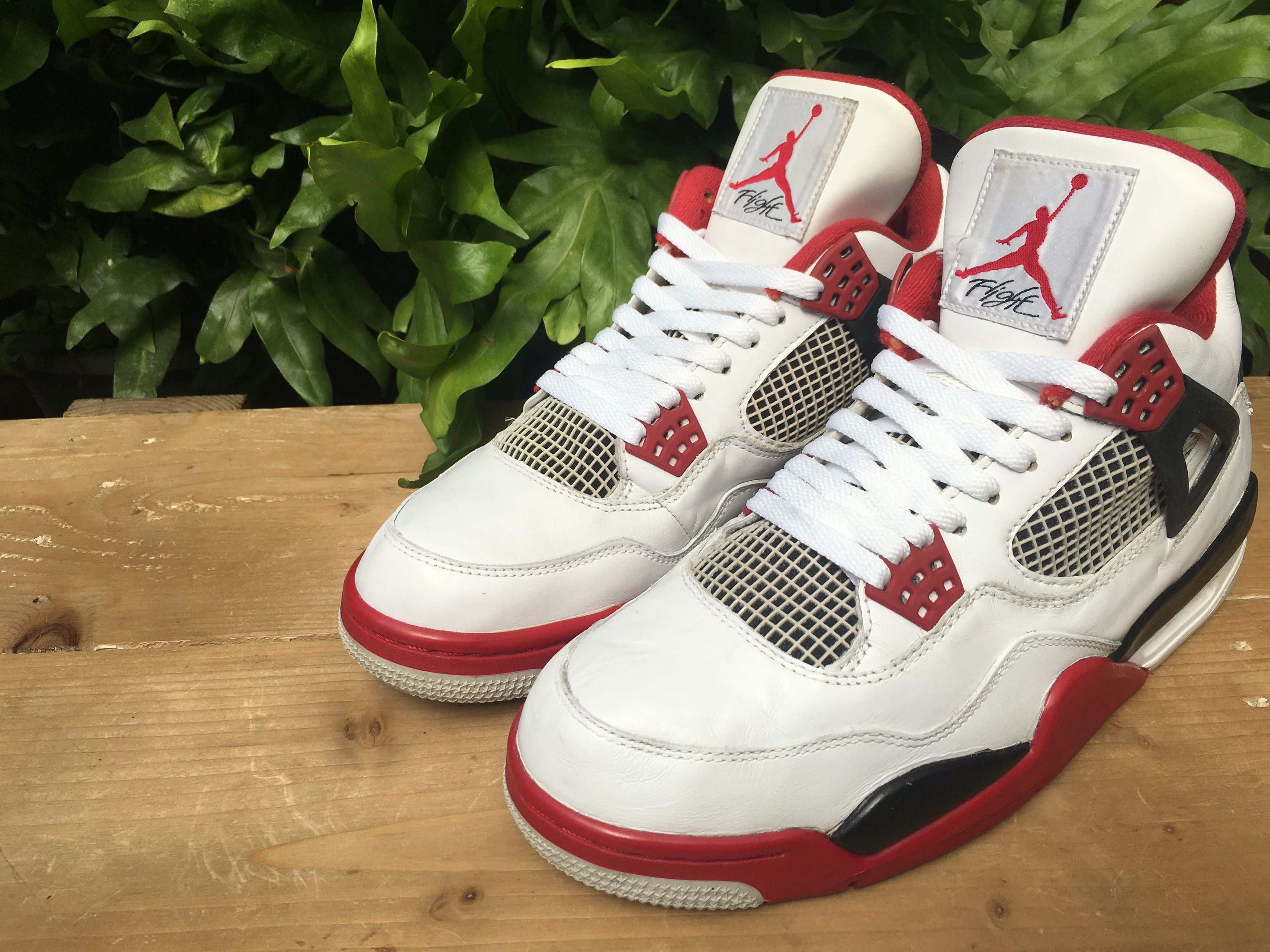 Jordan Brand × Nike 🔥 Nike Air Jordan 4 Retro Fire Red 2012 Size US 10.5 / EU 43-44 - 7 Thumbnail
