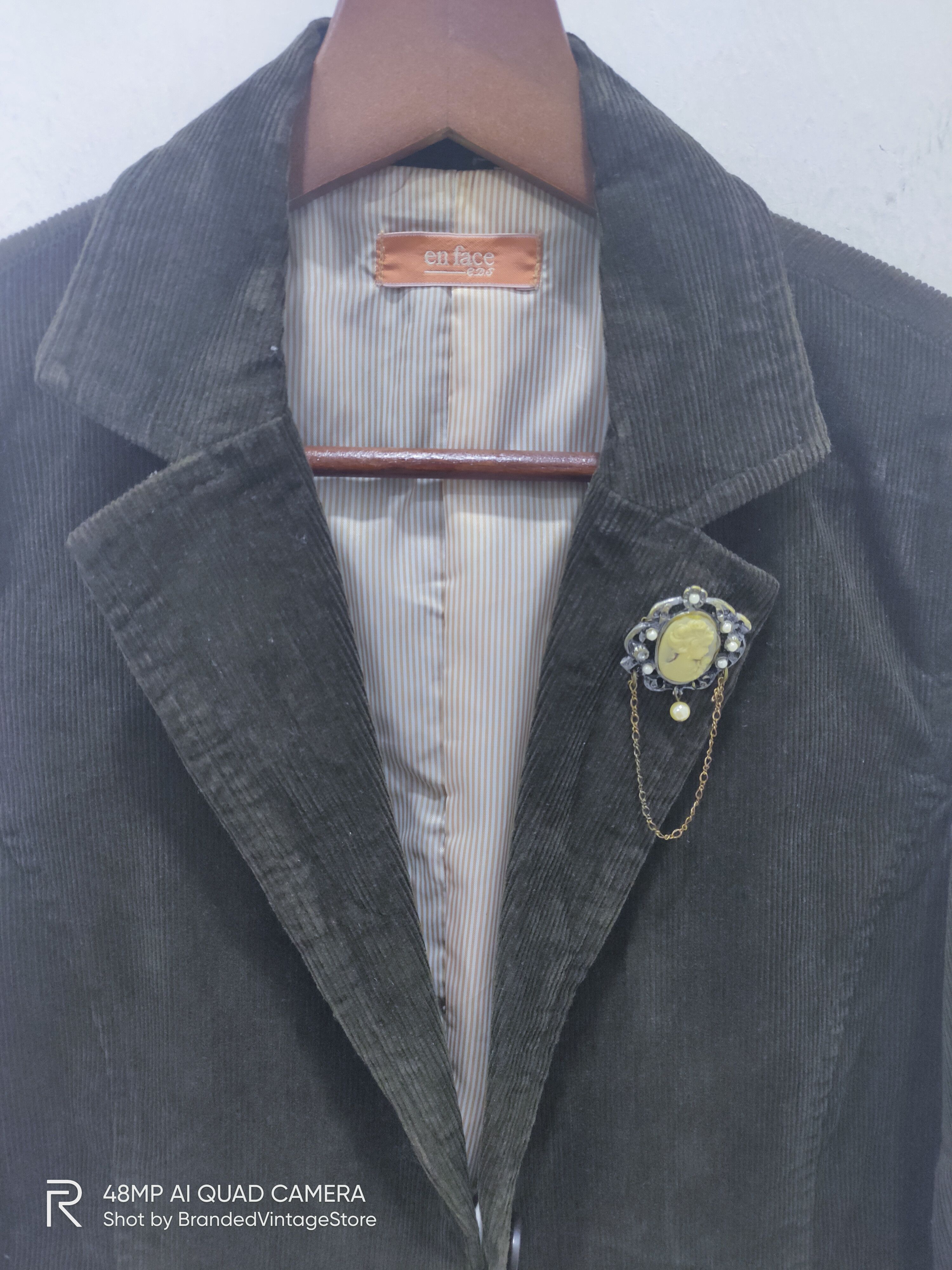 Other EN FACE Heritage Corduroy Suede Velvet Suits Blazer Jacket Size M / US 6-8 / IT 42-44 - 4 Thumbnail