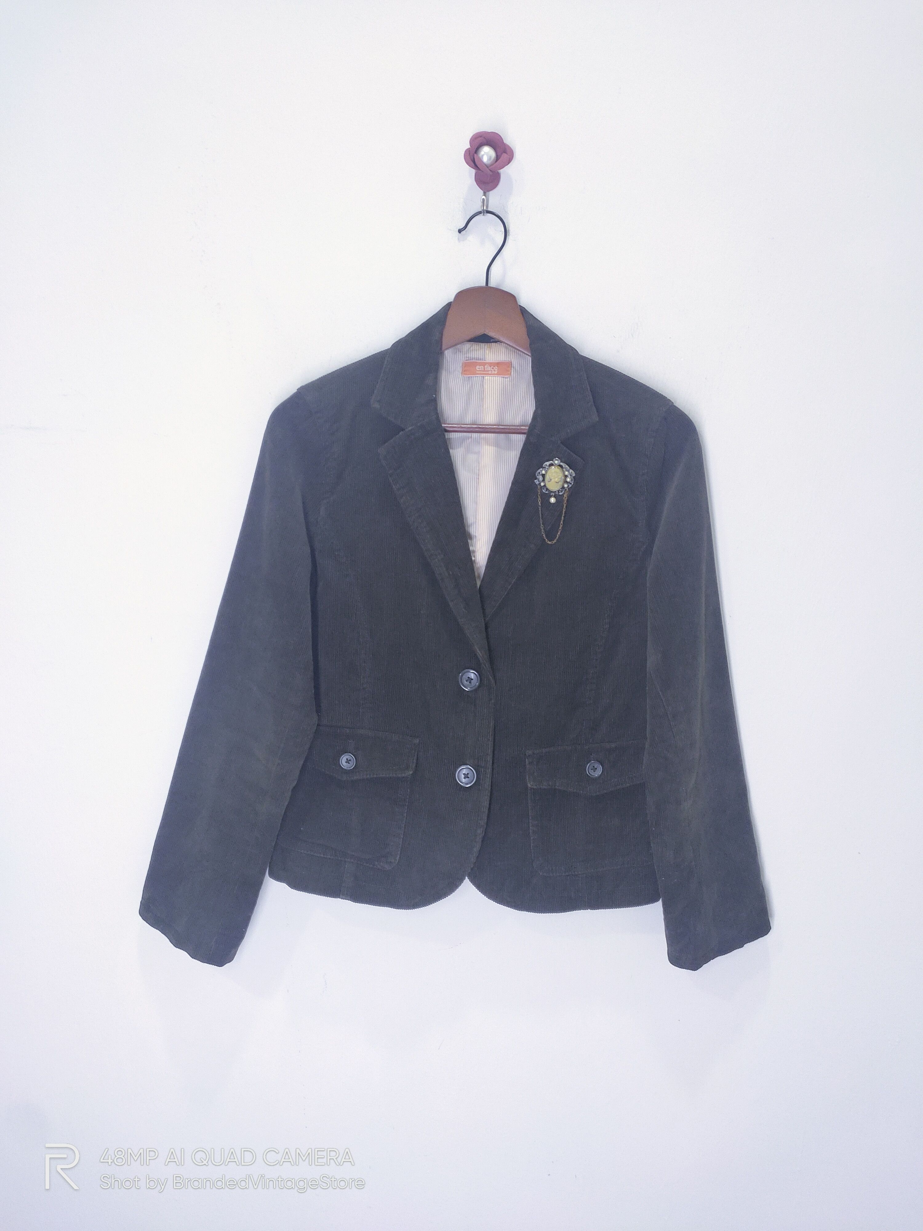 Other EN FACE Heritage Corduroy Suede Velvet Suits Blazer Jacket Size M / US 6-8 / IT 42-44 - 1 Thumbnail