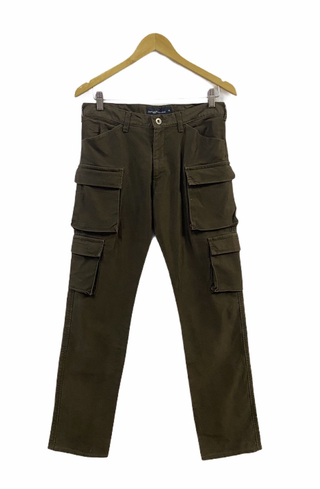 image of Ships X Studio Oribe Cargo Skinny Cargo Pants in Brown, Men's (Size 32)