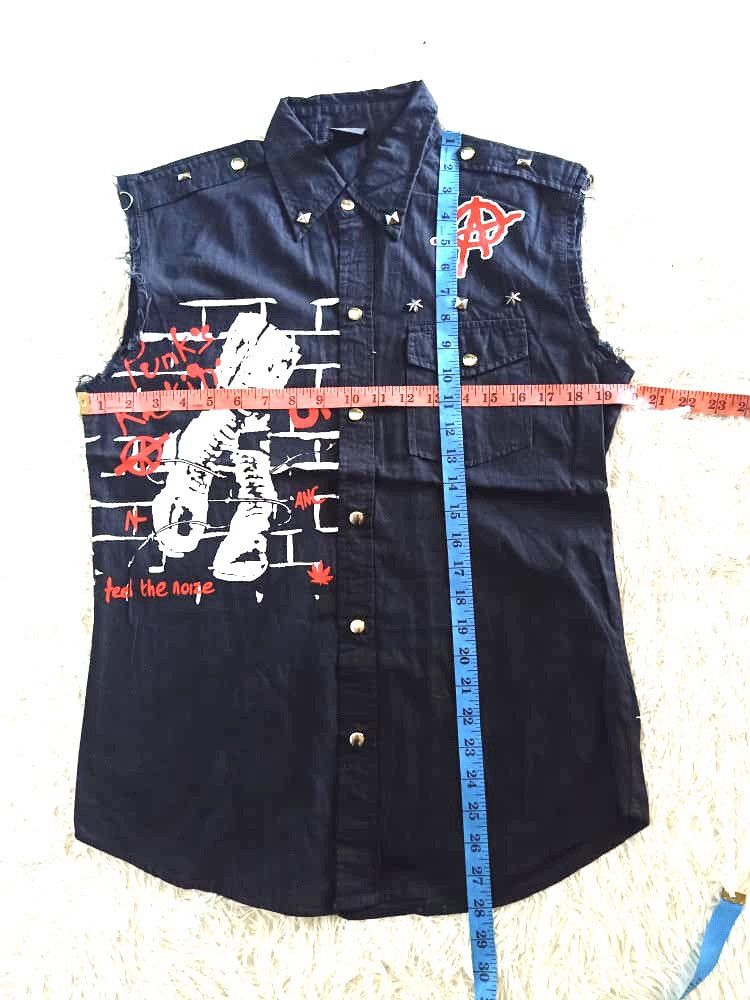Japanese Brand × Seditionaries × Vintage VINTAGE PUNK’S KICKIN Oi SLEEVE LESS SHIRT Size US M / EU 48-50 / 2 - 7 Thumbnail