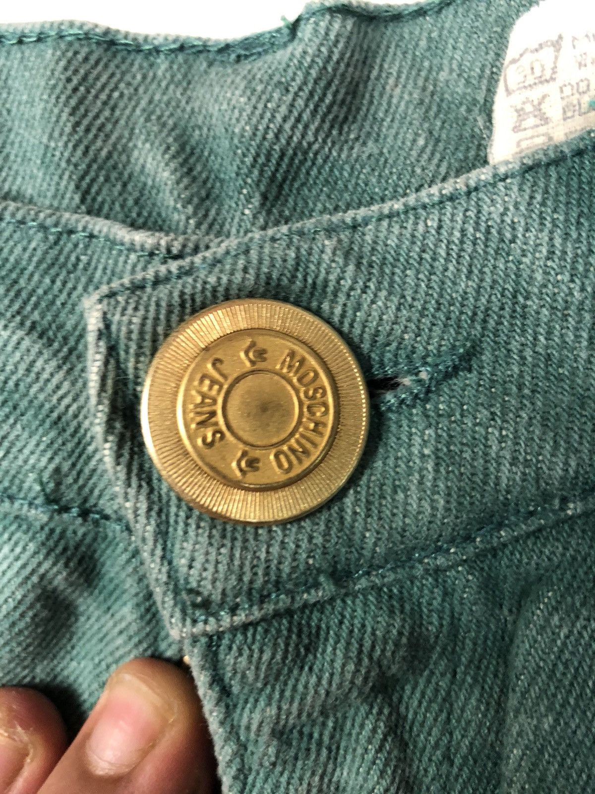Designer × Moschino × Vintage VINTAGE MOSCHINO CROPPED DENIM ITALY 🇮🇹 Size US 27 - 5 Thumbnail