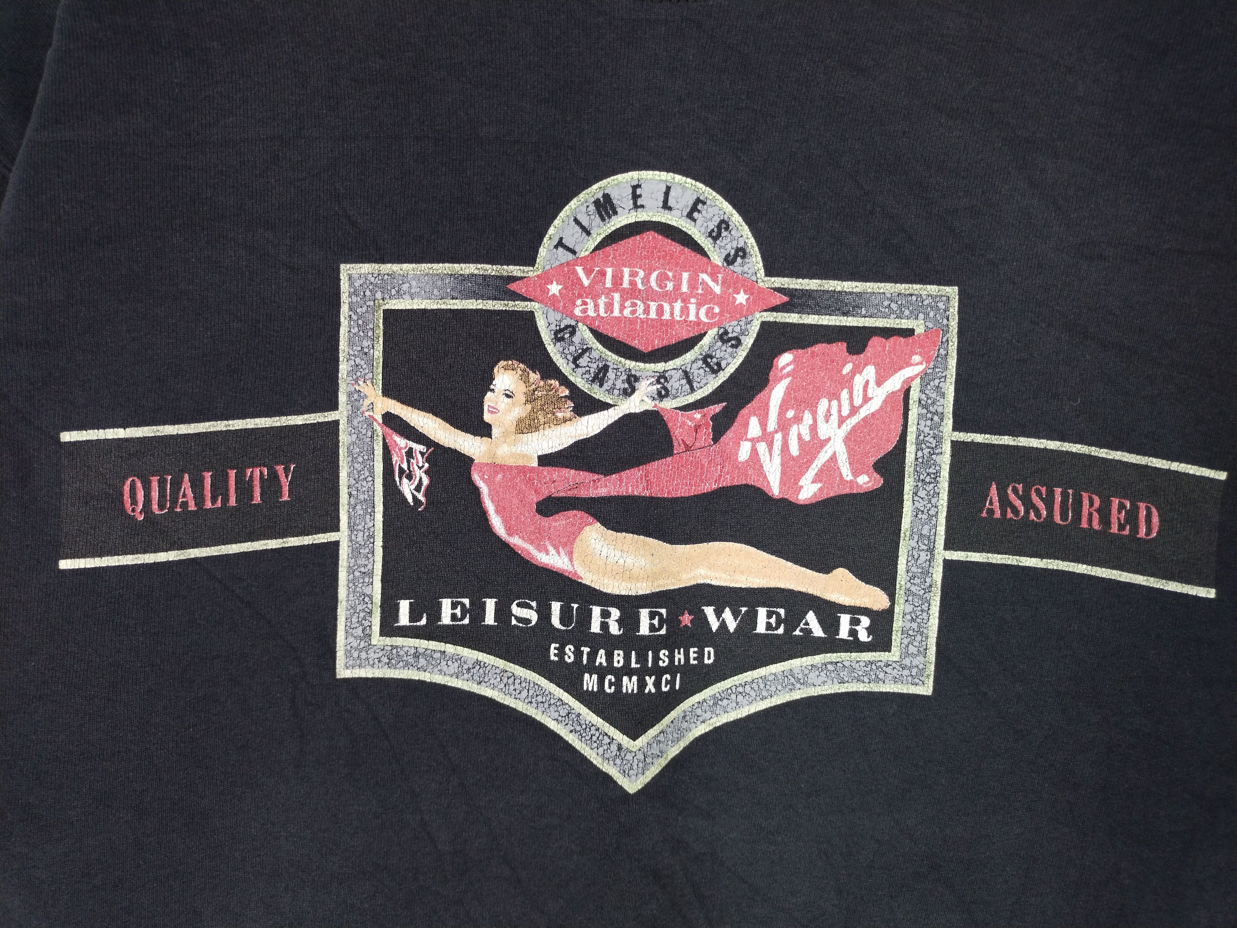 Vintage VINTAGE 90s FLY VIRGIN ATLANTIC PROMO CREWNECK Size US M / EU 48-50 / 2 - 5 Thumbnail