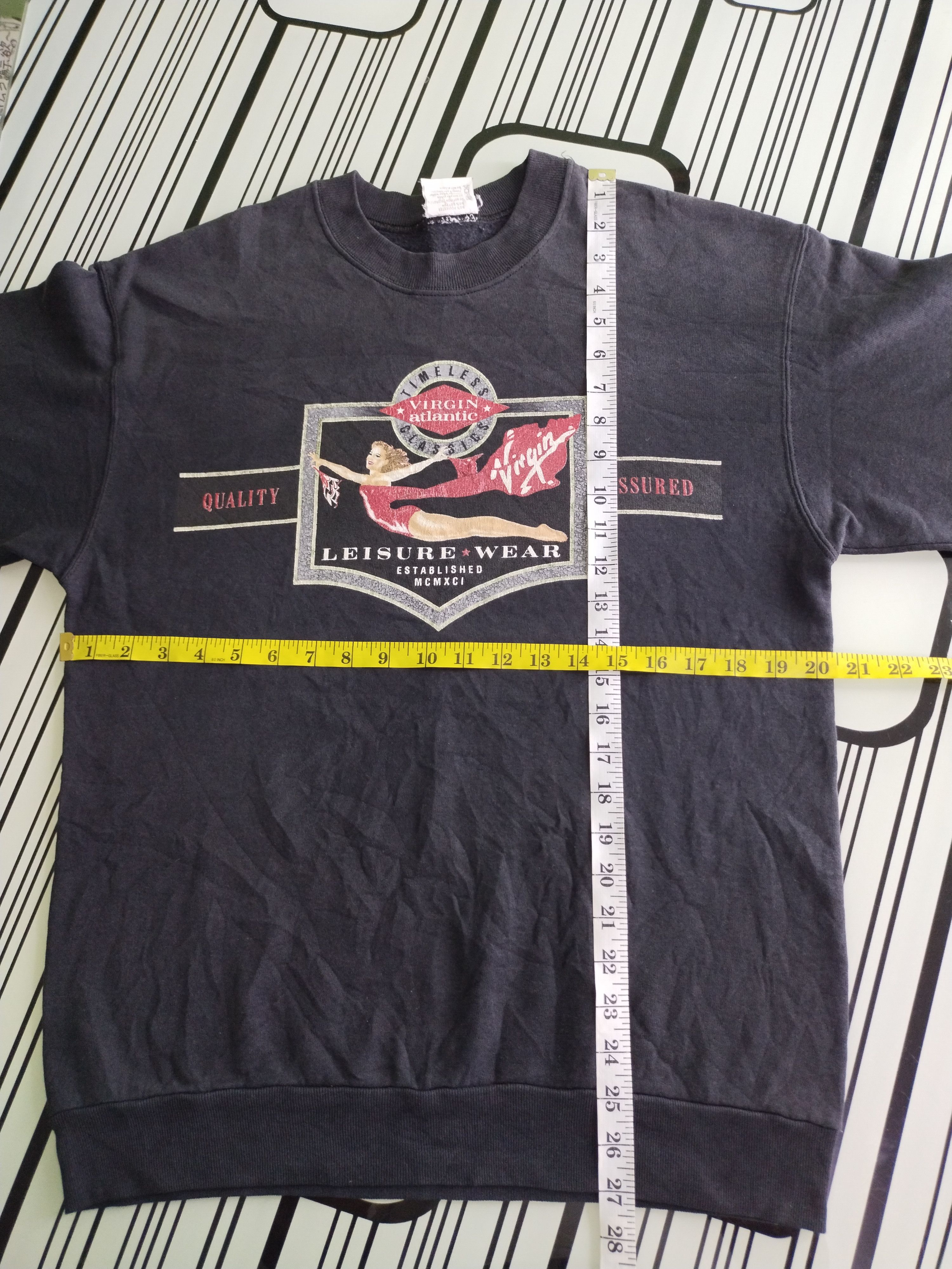 Vintage VINTAGE 90s FLY VIRGIN ATLANTIC PROMO CREWNECK Size US M / EU 48-50 / 2 - 12 Thumbnail