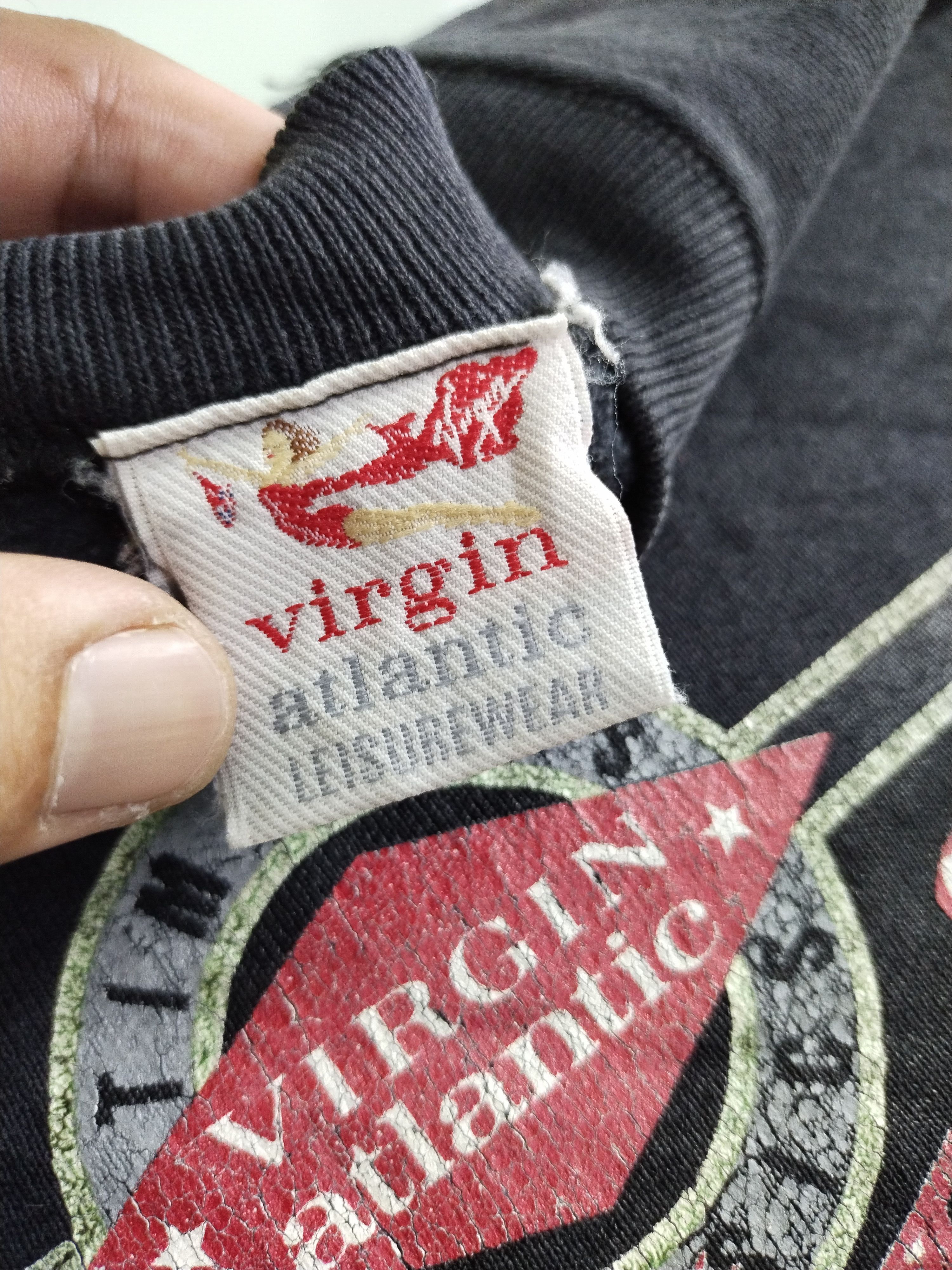 Vintage VINTAGE 90s FLY VIRGIN ATLANTIC PROMO CREWNECK Size US M / EU 48-50 / 2 - 10 Thumbnail
