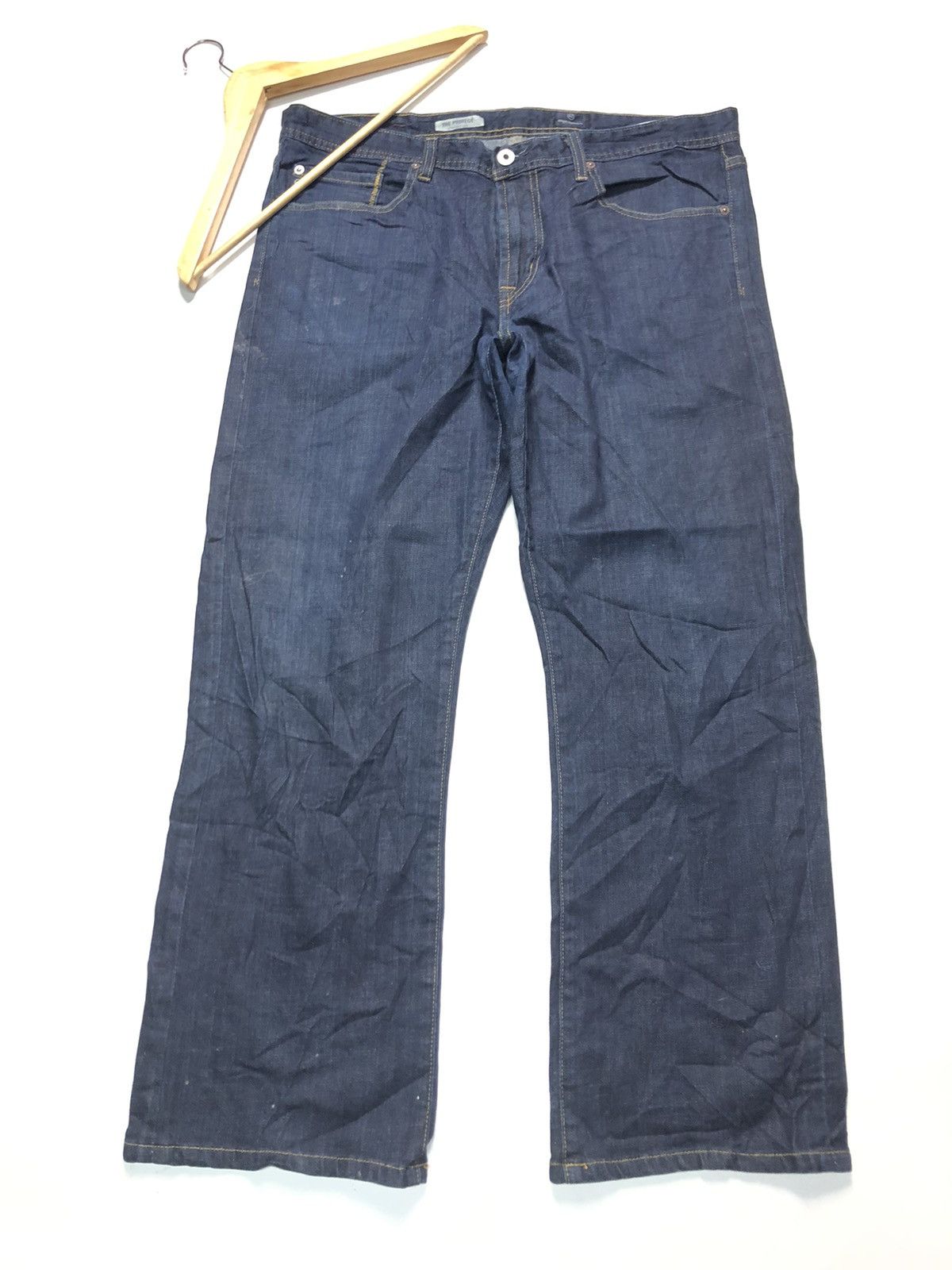 AG Adriano Goldschmied × Designer AG ADRIANO GOLDSCHMIED THE PROTEGE STRAIGHT LEG BLUE DENIM Size US 36 / EU 52 - 5 Thumbnail