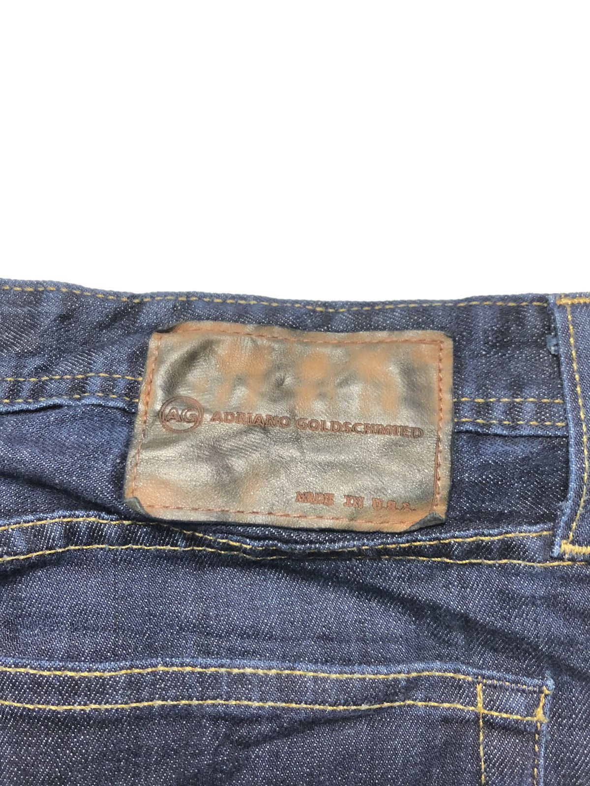 AG Adriano Goldschmied × Designer AG ADRIANO GOLDSCHMIED THE PROTEGE STRAIGHT LEG BLUE DENIM Size US 36 / EU 52 - 3 Thumbnail
