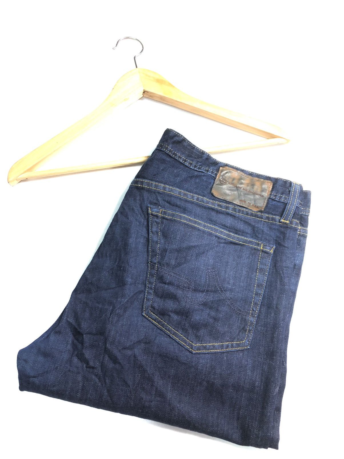AG Adriano Goldschmied × Designer AG ADRIANO GOLDSCHMIED THE PROTEGE STRAIGHT LEG BLUE DENIM Size US 36 / EU 52 - 1 Thumbnail