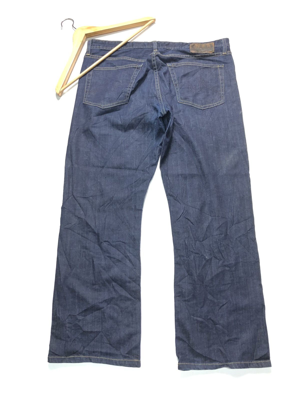 AG Adriano Goldschmied × Designer AG ADRIANO GOLDSCHMIED THE PROTEGE STRAIGHT LEG BLUE DENIM Size US 36 / EU 52 - 4 Thumbnail