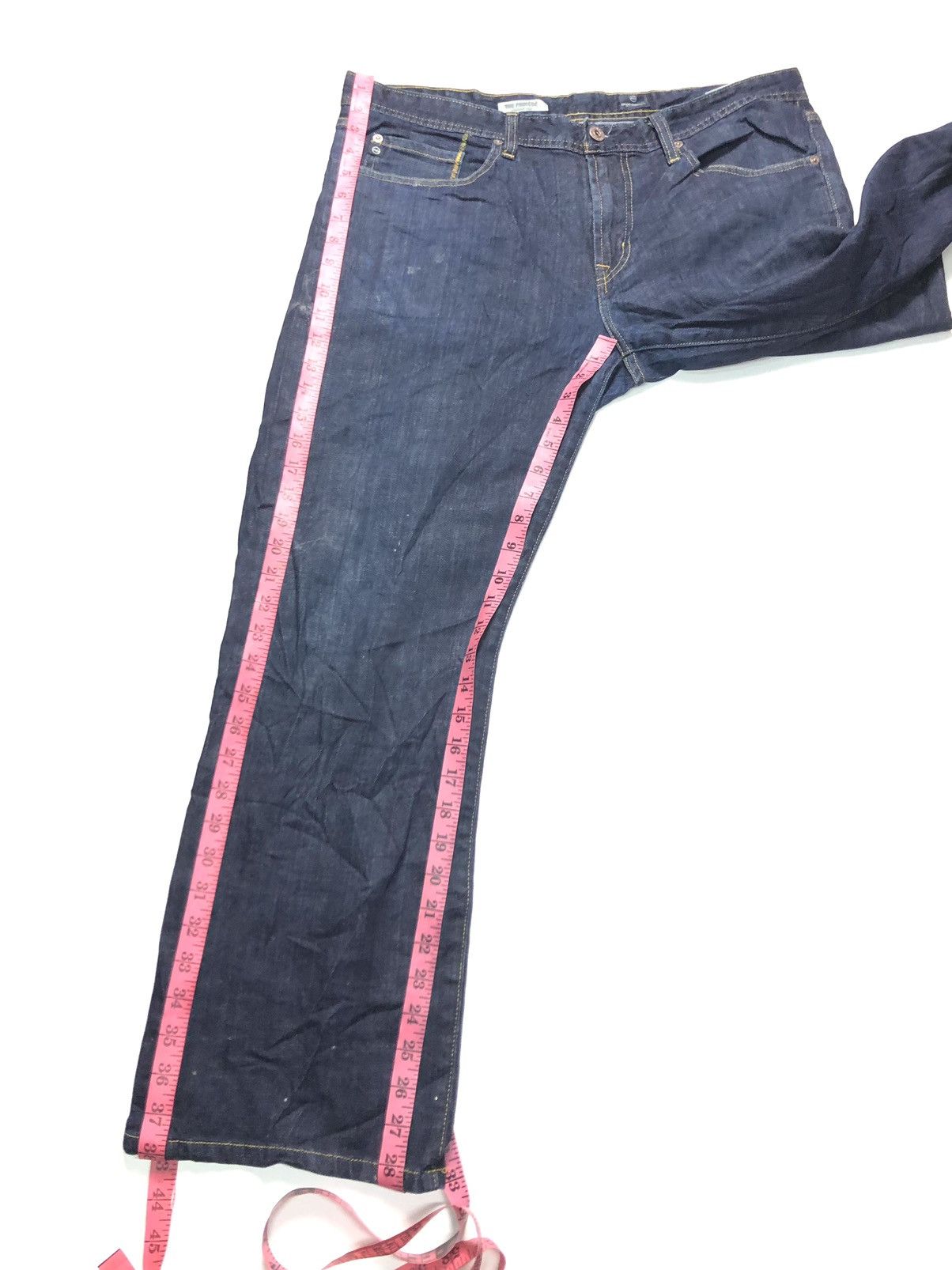 AG Adriano Goldschmied × Designer AG ADRIANO GOLDSCHMIED THE PROTEGE STRAIGHT LEG BLUE DENIM Size US 36 / EU 52 - 18 Thumbnail