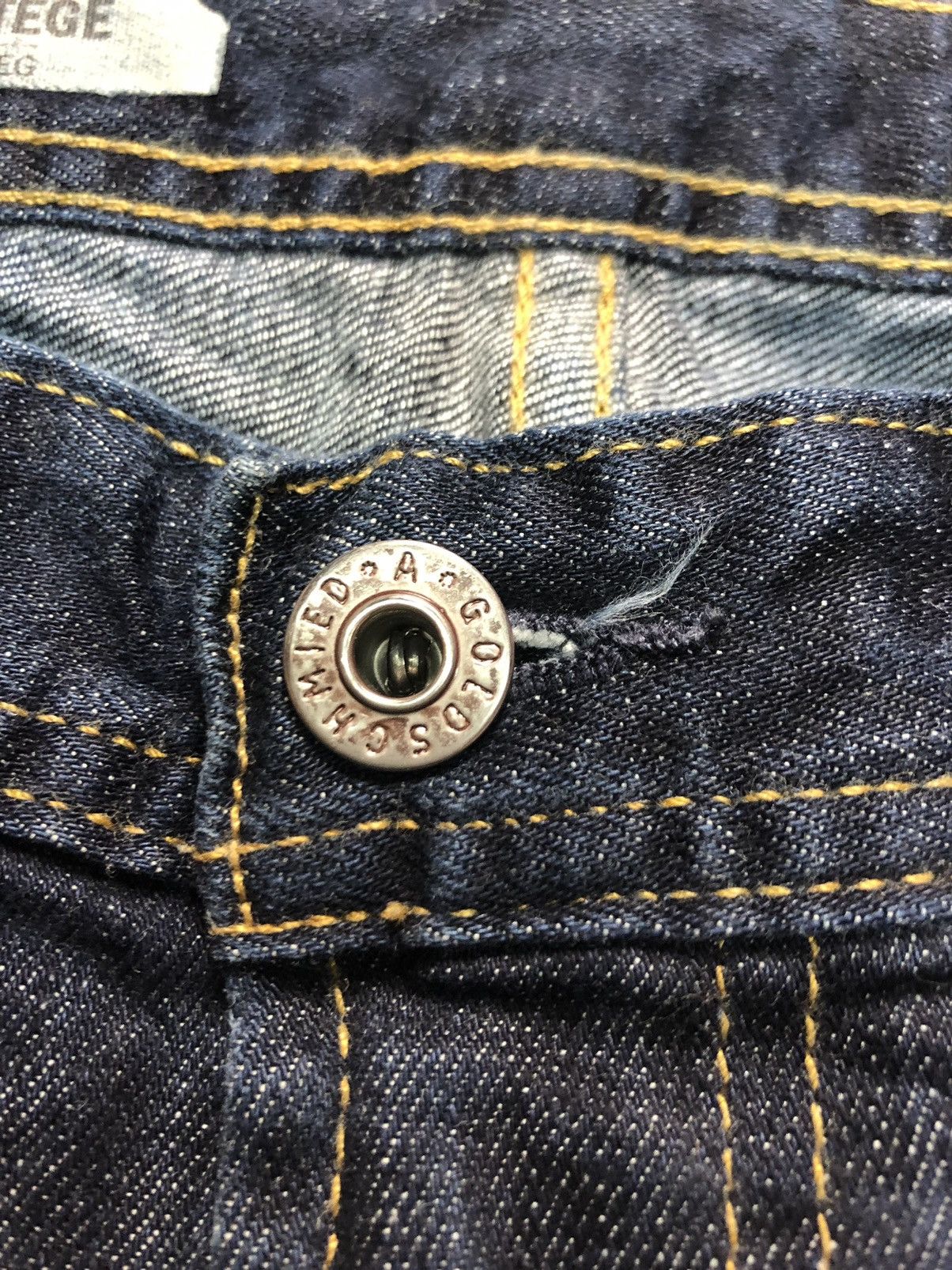 AG Adriano Goldschmied × Designer AG ADRIANO GOLDSCHMIED THE PROTEGE STRAIGHT LEG BLUE DENIM Size US 36 / EU 52 - 7 Thumbnail