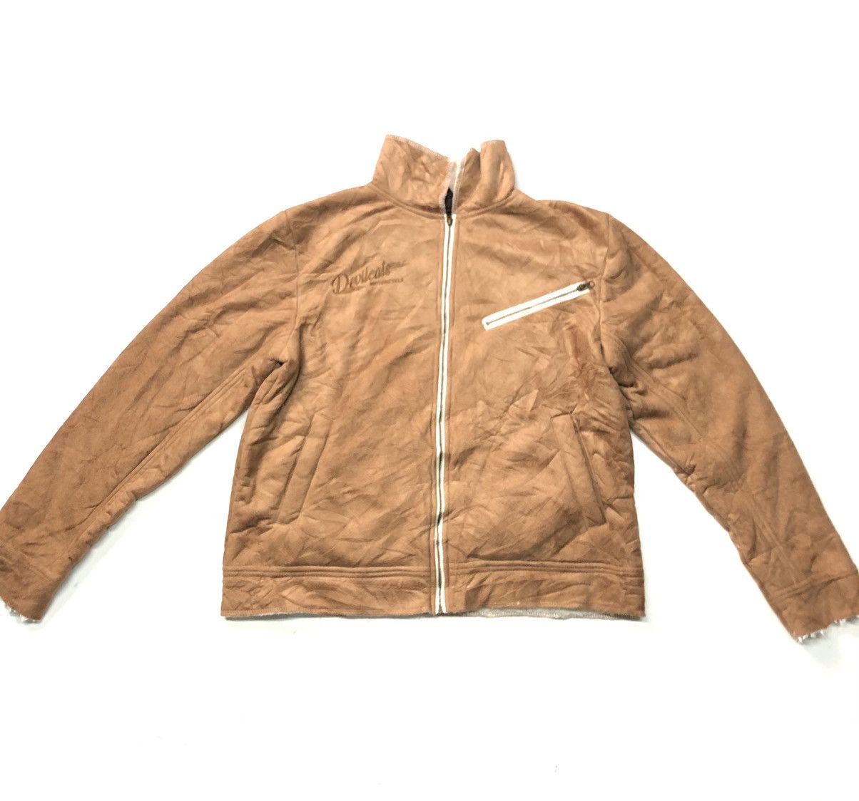 Other × Vintage VINTAGE DEVIL CATS MOTORCYCLE SUEDE SHERPA JACKET Size US M / EU 48-50 / 2 - 4 Thumbnail