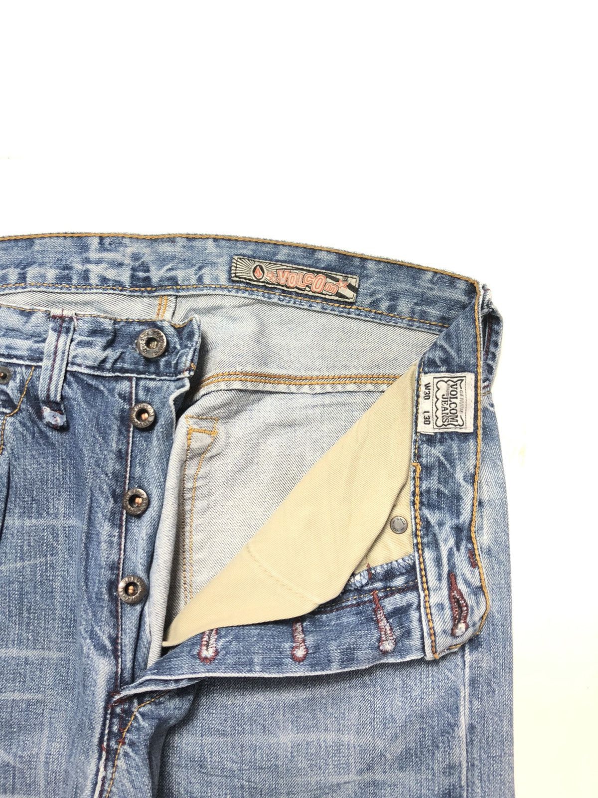 Vintage × Volcom VINTAGE VOLCOM DISTRESSED BLUE WASH DENIM Size US 30 / EU 46 - 8 Thumbnail