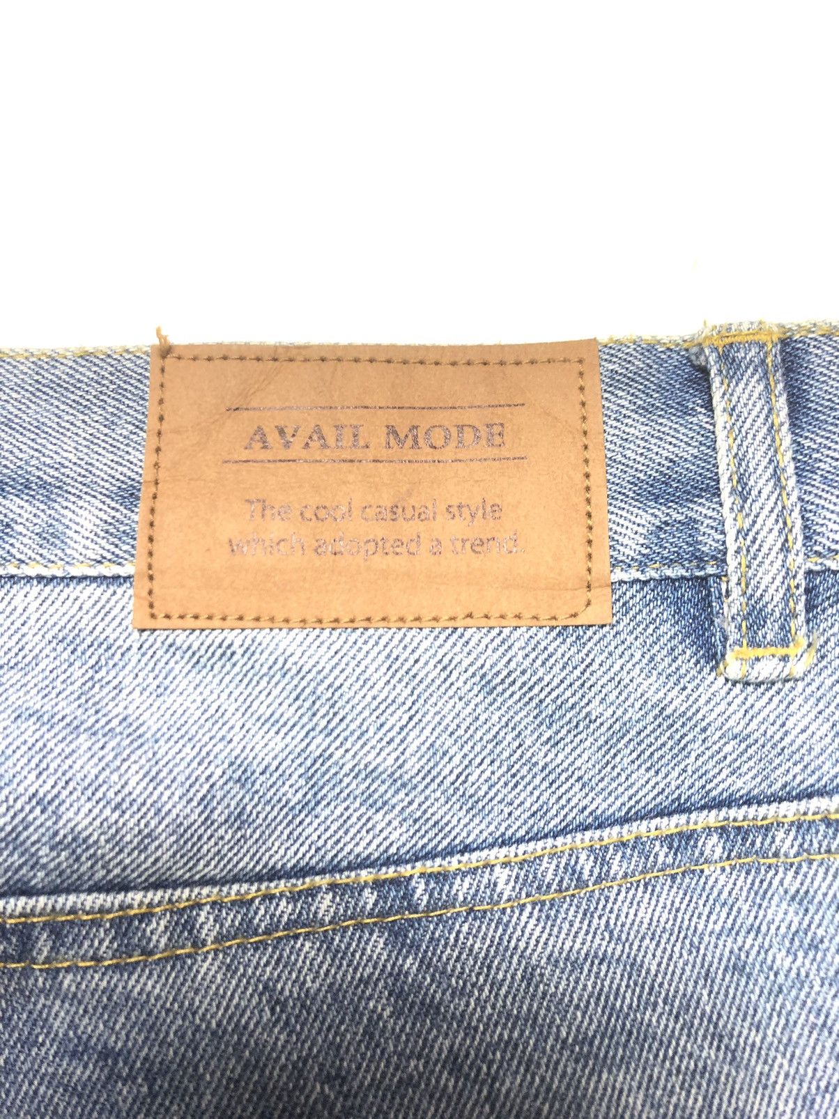 Japanese Brand × Vintage VINTAGE AVAIL MODE DISTRESSED BLUE WASH DENIM Size US 27 - 3 Thumbnail