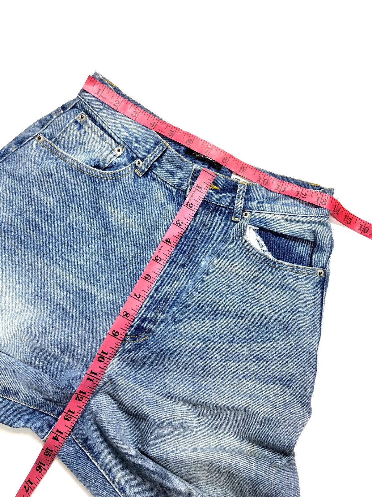 Japanese Brand × Vintage VINTAGE AVAIL MODE DISTRESSED BLUE WASH DENIM Size US 27 - 16 Thumbnail