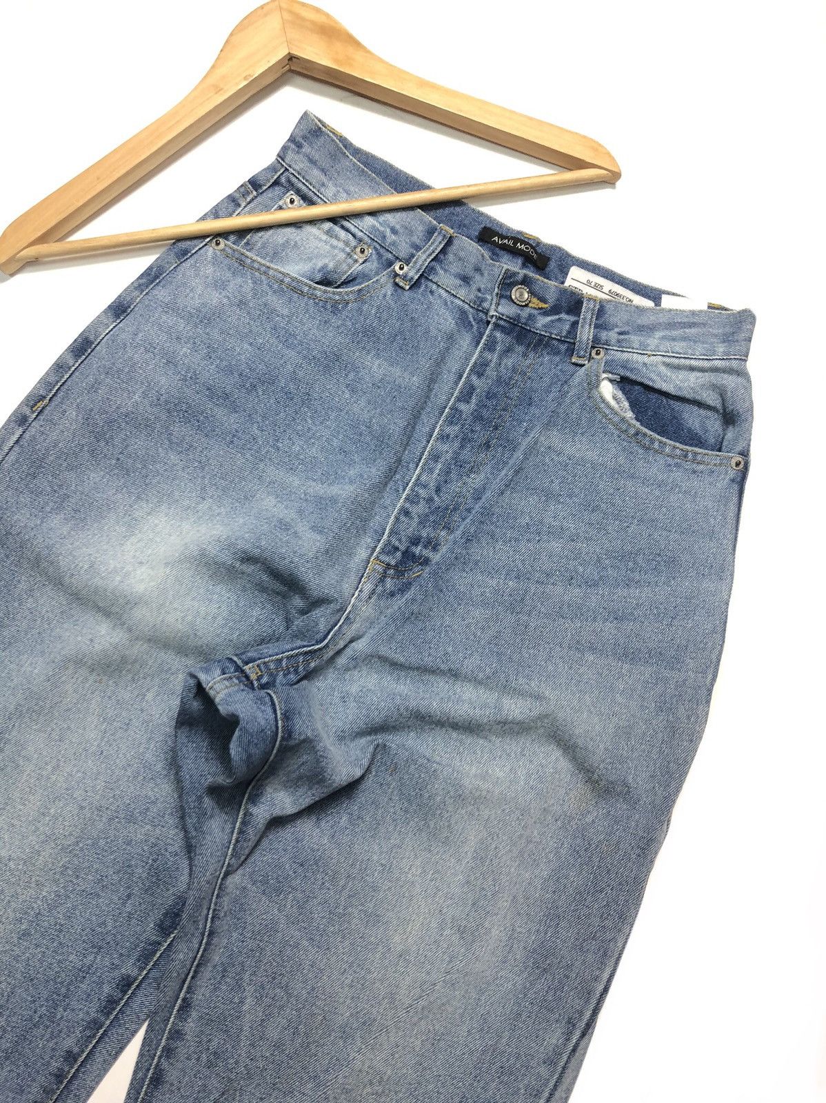 Japanese Brand × Vintage VINTAGE AVAIL MODE DISTRESSED BLUE WASH DENIM Size US 27 - 5 Thumbnail