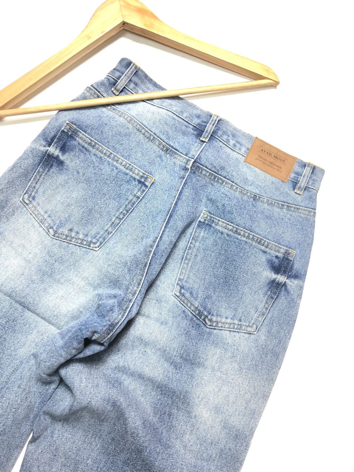 Japanese Brand × Vintage VINTAGE AVAIL MODE DISTRESSED BLUE WASH DENIM Size US 27 - 1 Thumbnail