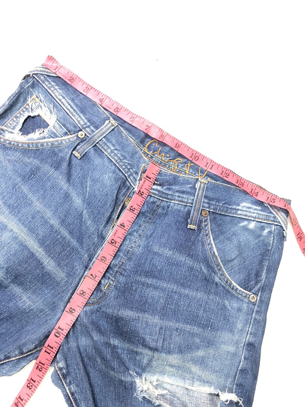 Chip & Pepper × Vintage VINTAGE CHIP&PEPER BLUE WASH DISTRESSED DENIM MADE IN USA Size US 32 / EU 48 - 15 Thumbnail