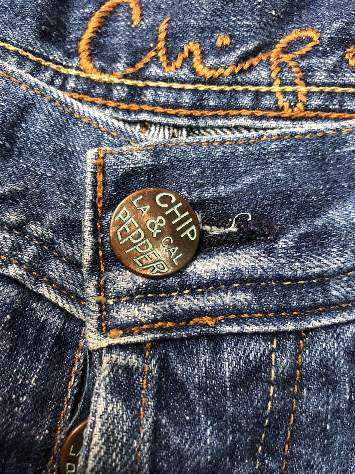 Chip & Pepper × Vintage VINTAGE CHIP&PEPER BLUE WASH DISTRESSED DENIM MADE IN USA Size US 32 / EU 48 - 7 Thumbnail
