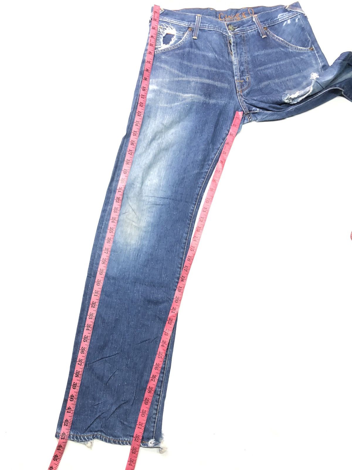 Chip & Pepper × Vintage VINTAGE CHIP&PEPER BLUE WASH DISTRESSED DENIM MADE IN USA Size US 32 / EU 48 - 16 Thumbnail