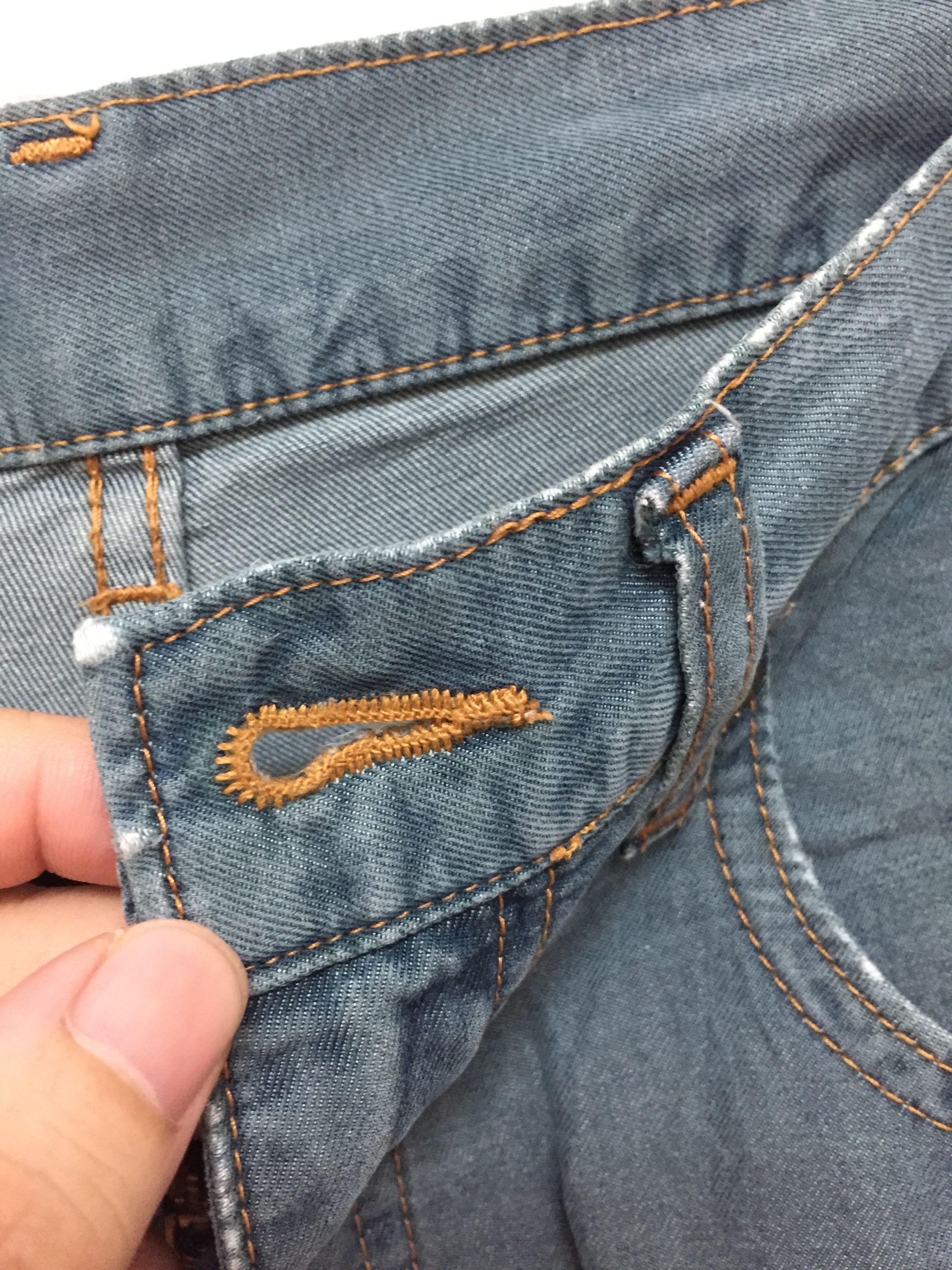 Kenzo Vtg KENZO Jeans embroidered flower back pocket Size US 29 - 11 Thumbnail