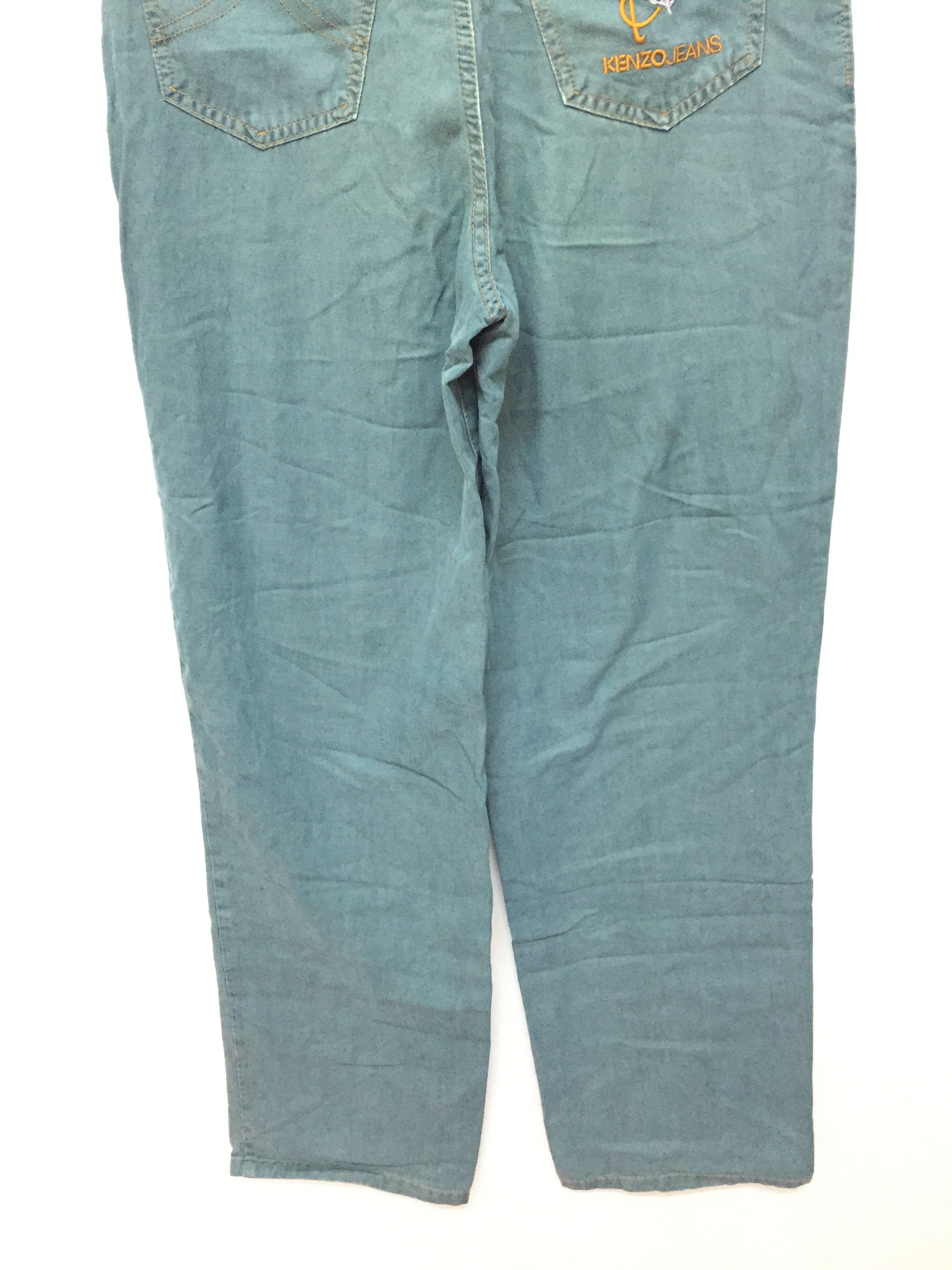 Kenzo Vtg KENZO Jeans embroidered flower back pocket Size US 29 - 6 Thumbnail