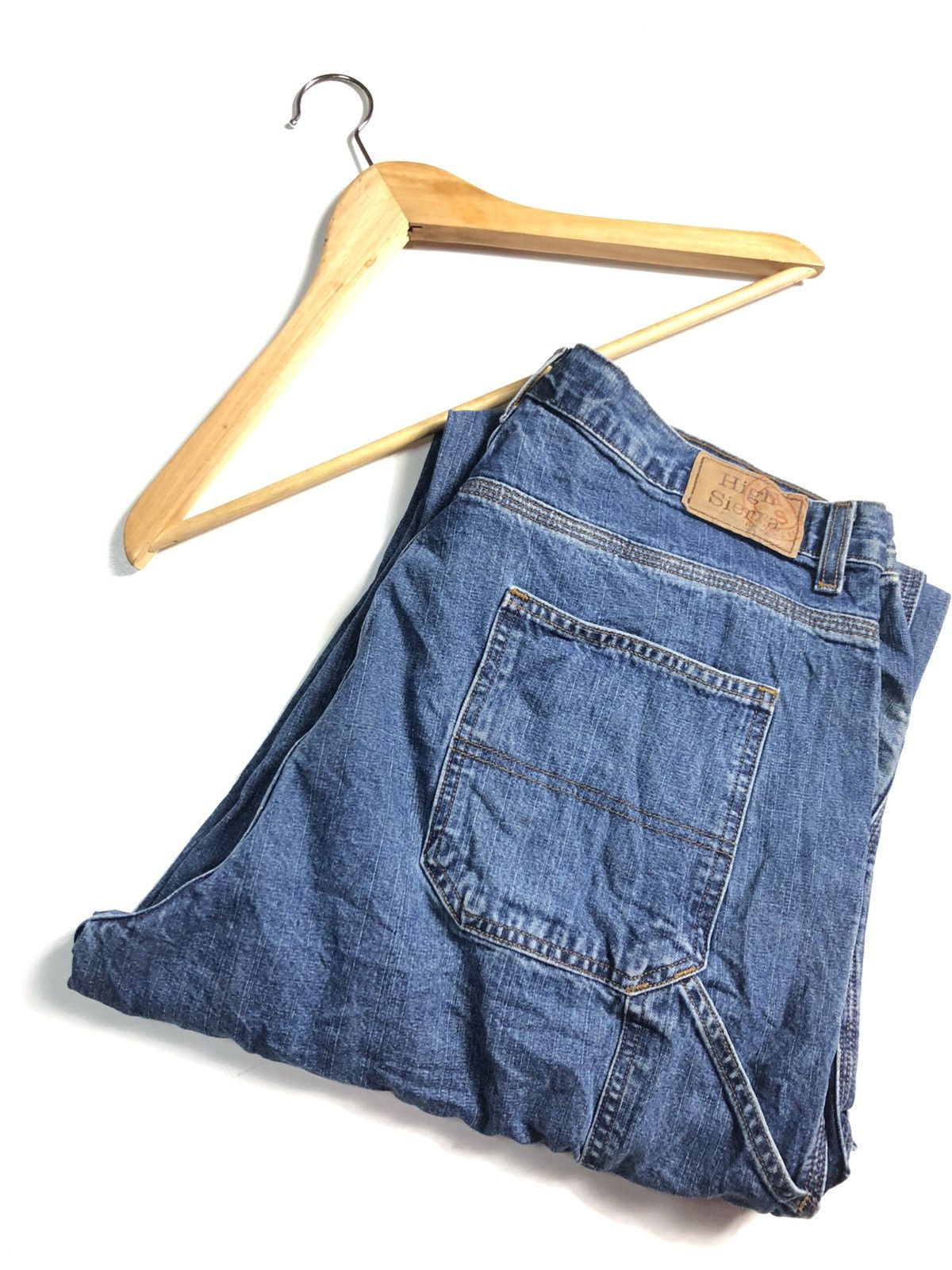 High Sierra × Vintage VINTAGE HIGH SIERRA CARPENTER WORKWEAR BLUE WASH DENIM Size US 36 / EU 52 - 4 Thumbnail