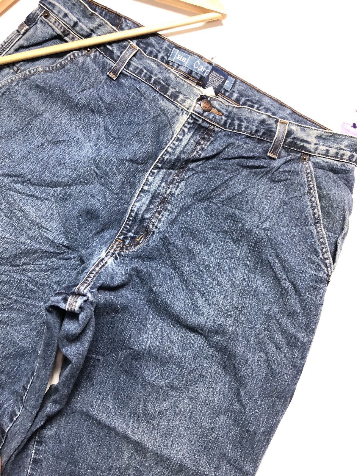 High Sierra × Vintage VINTAGE HIGH SIERRA CARPENTER WORKWEAR BLUE WASH DENIM Size US 36 / EU 52 - 6 Thumbnail
