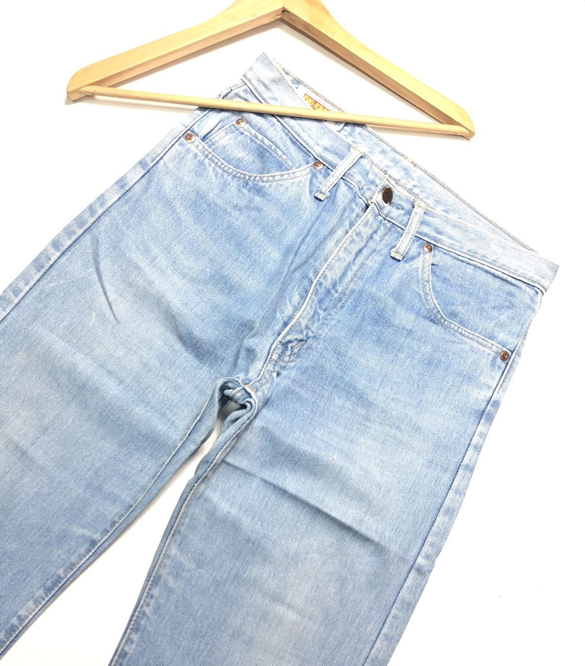 Big John × Vintage VINTAGE BIG JOHN BLUE WASH DISTRESSED DENIM Size US 30 / EU 46 - 2 Thumbnail