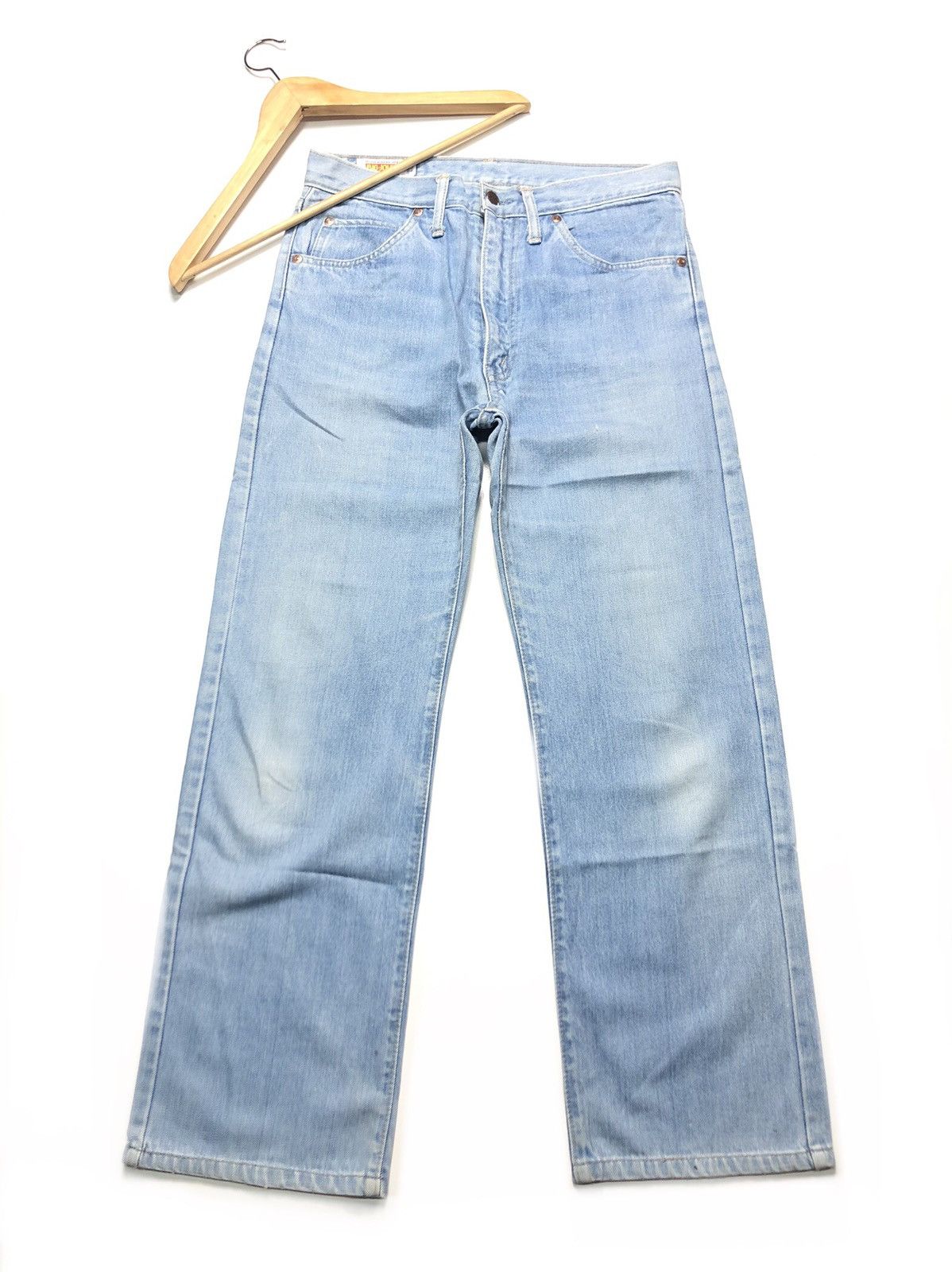 Big John × Vintage VINTAGE BIG JOHN BLUE WASH DISTRESSED DENIM Size US 30 / EU 46 - 1 Thumbnail