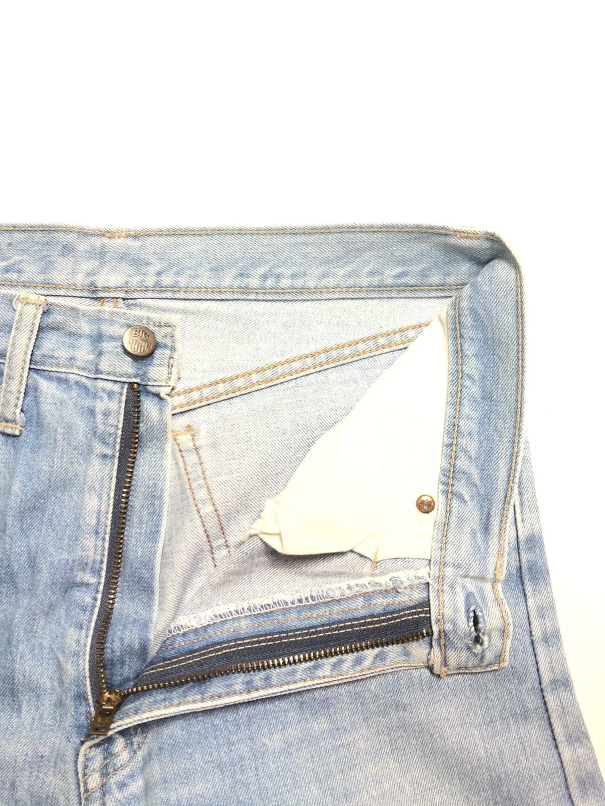 Big John × Vintage VINTAGE BIG JOHN BLUE WASH DISTRESSED DENIM Size US 30 / EU 46 - 4 Thumbnail