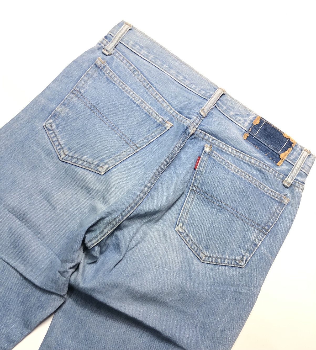 Big John × Vintage VINTAGE BIG JOHN BLUE WASH DISTRESSED DENIM Size US 30 / EU 46 - 8 Thumbnail