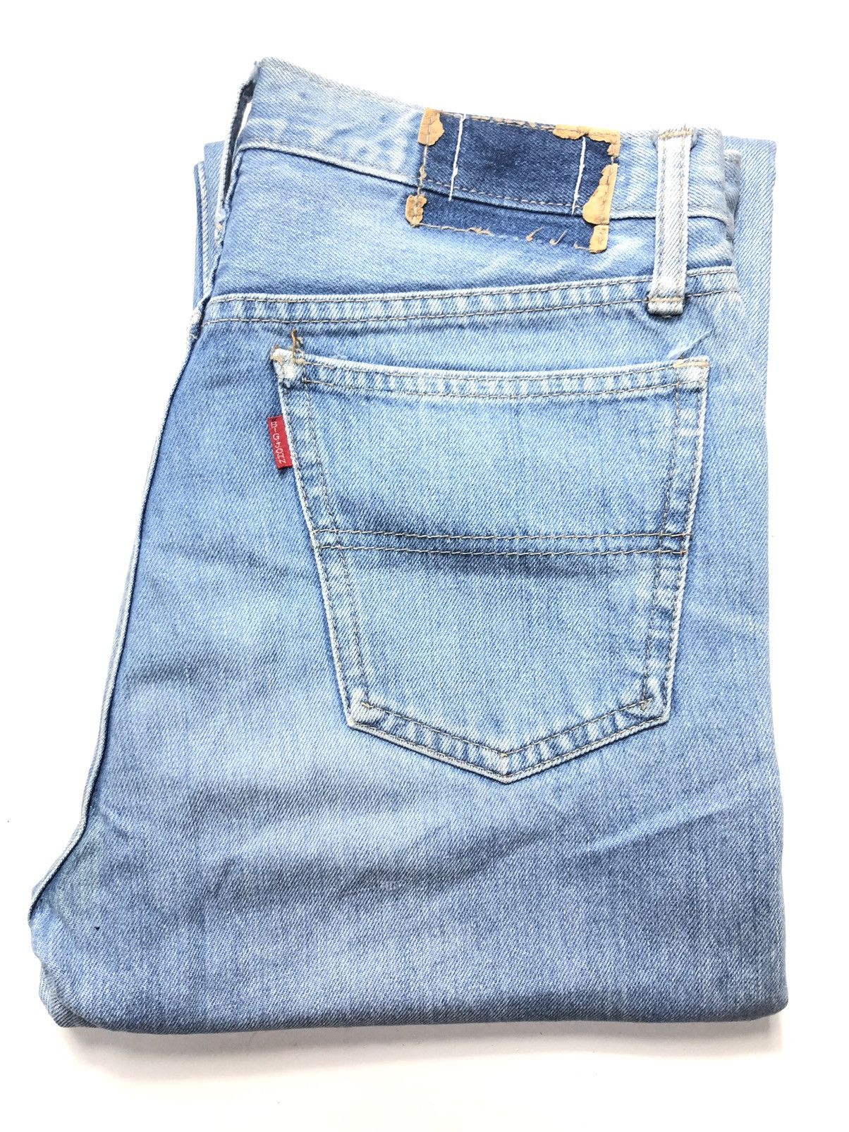 Big John × Vintage VINTAGE BIG JOHN BLUE WASH DISTRESSED DENIM Size US 30 / EU 46 - 16 Thumbnail