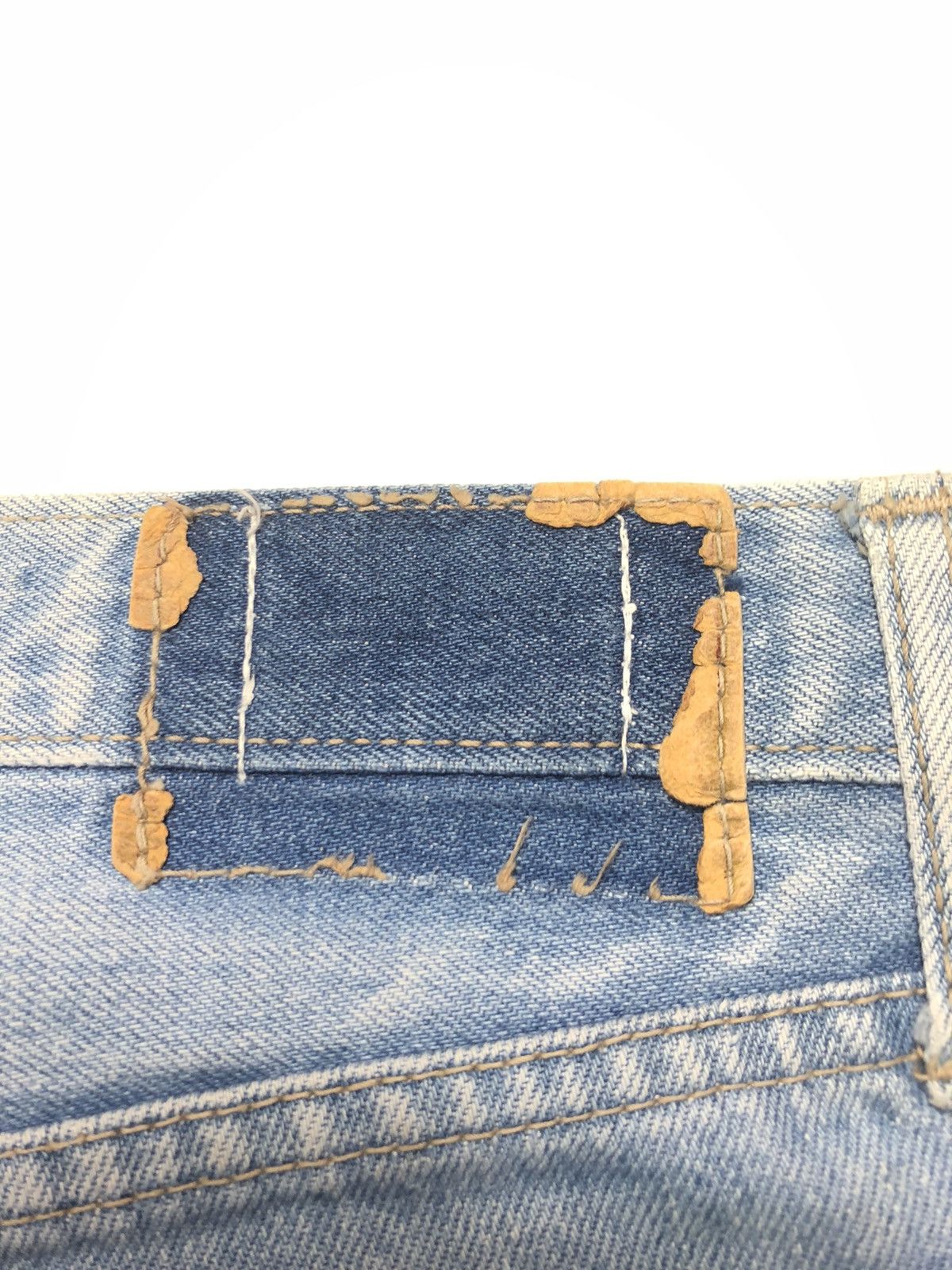 Big John × Vintage VINTAGE BIG JOHN BLUE WASH DISTRESSED DENIM Size US 30 / EU 46 - 10 Thumbnail