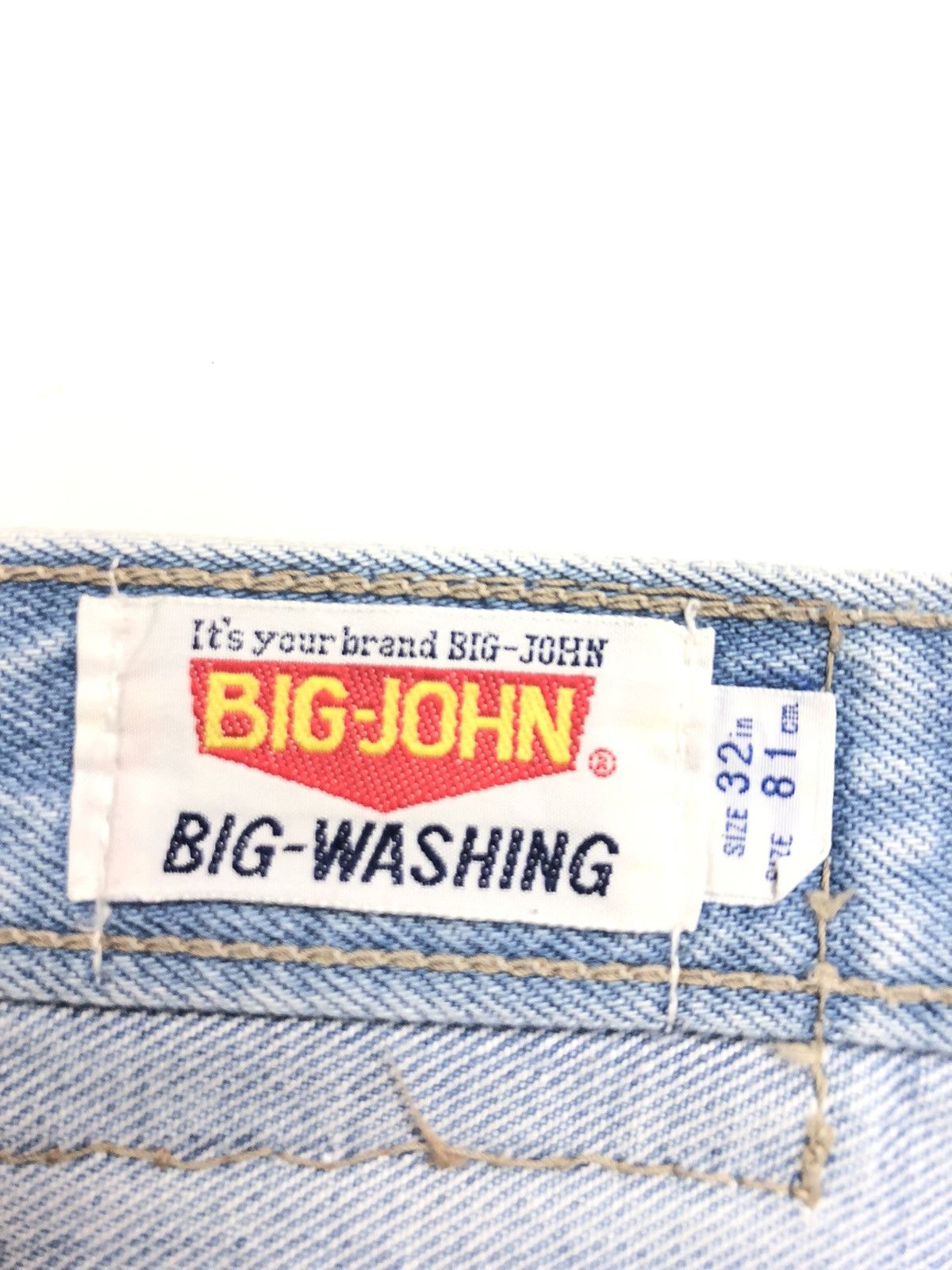 Big John × Vintage VINTAGE BIG JOHN BLUE WASH DISTRESSED DENIM Size US 30 / EU 46 - 5 Thumbnail